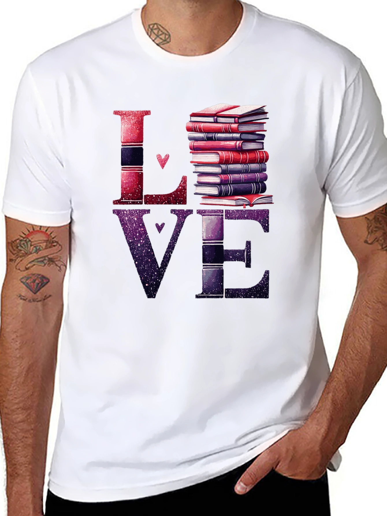 Black Love Books Graphic T-Shirt - Reader's Delight view 8