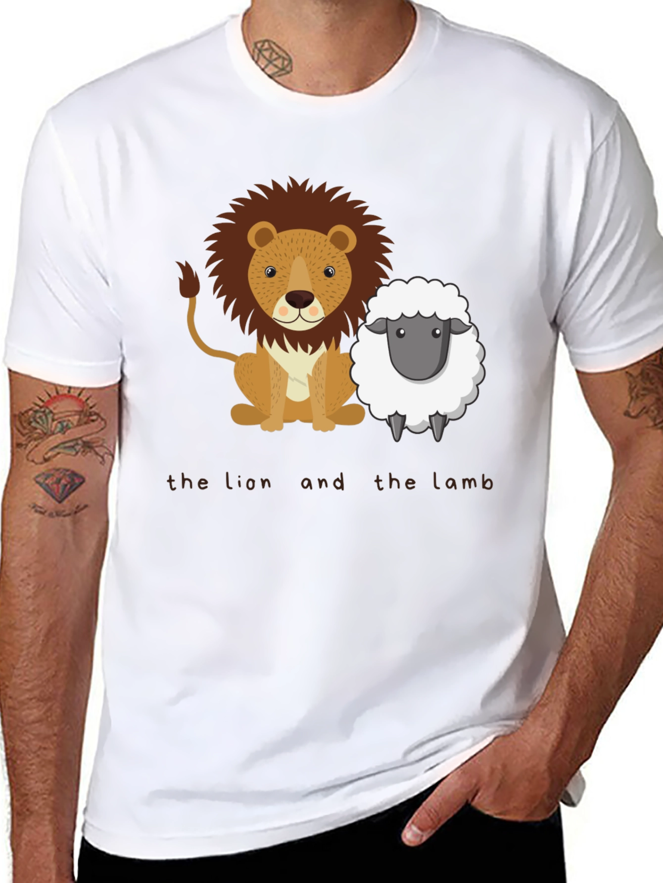 Black Lion and Lamb Graphic Tee view 8