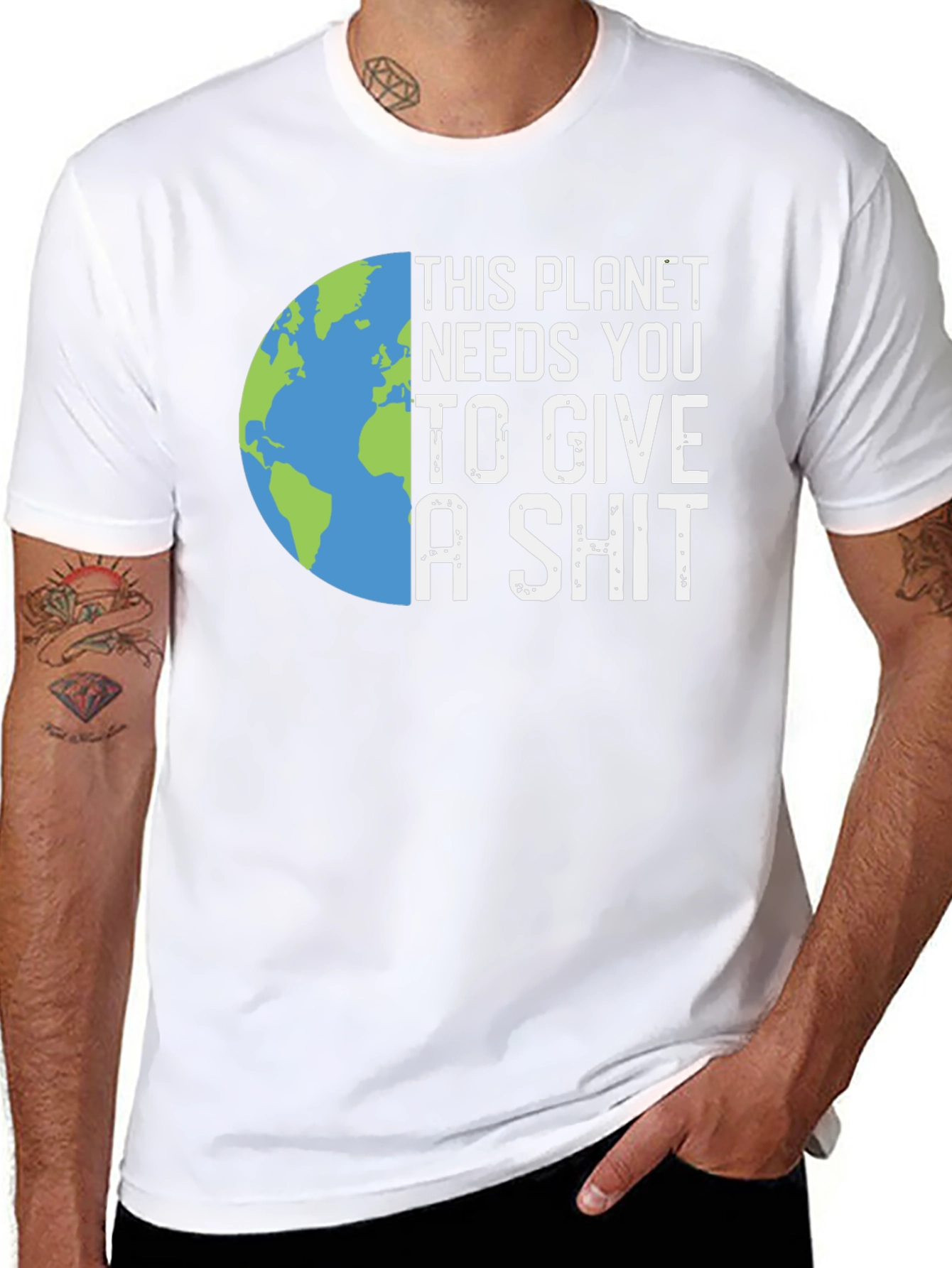 Black Planet Needs You Graphic T-Shirt view 8