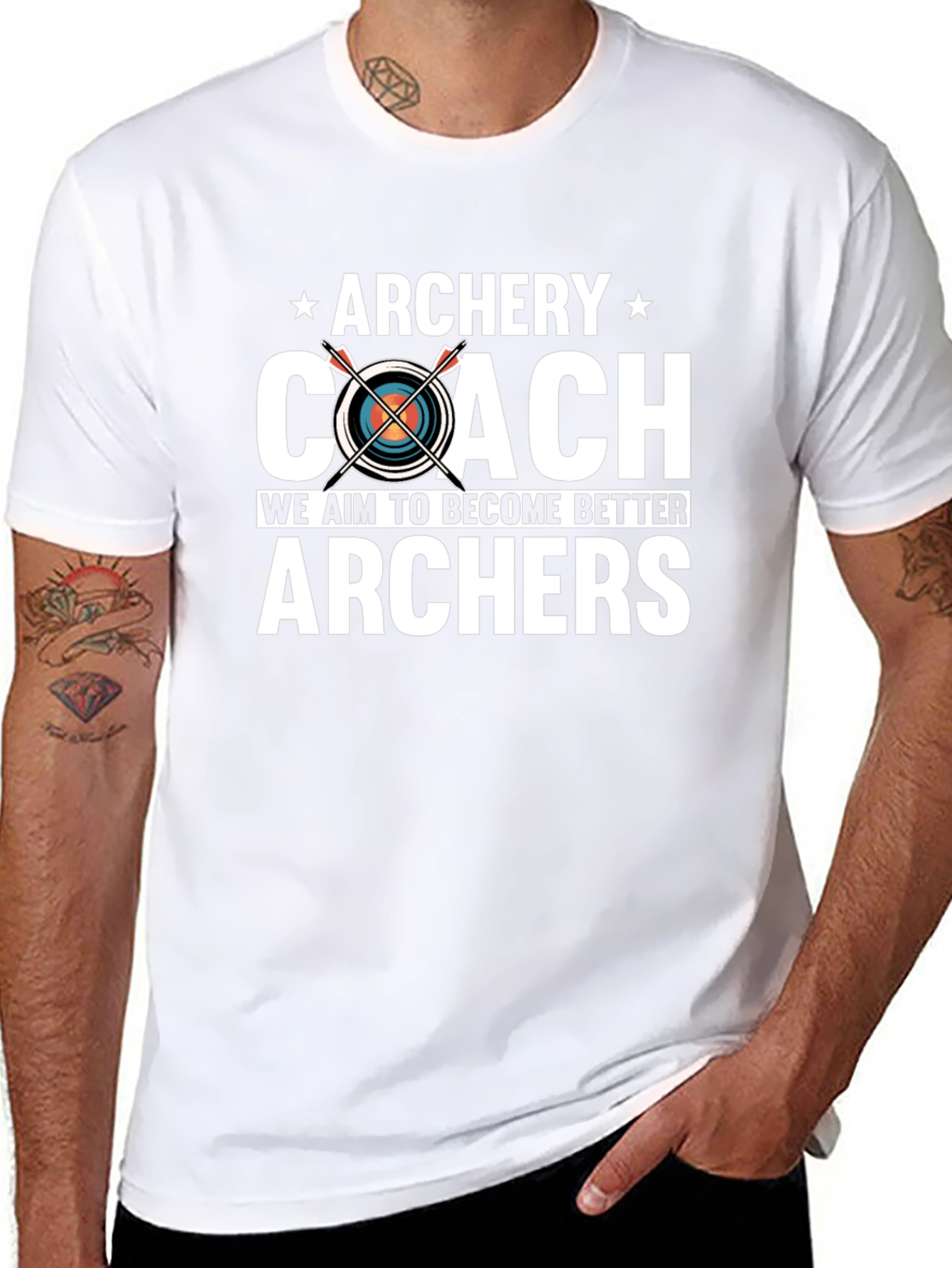 Archery Coach T-Shirt - Aim to Become Better Archers - 8