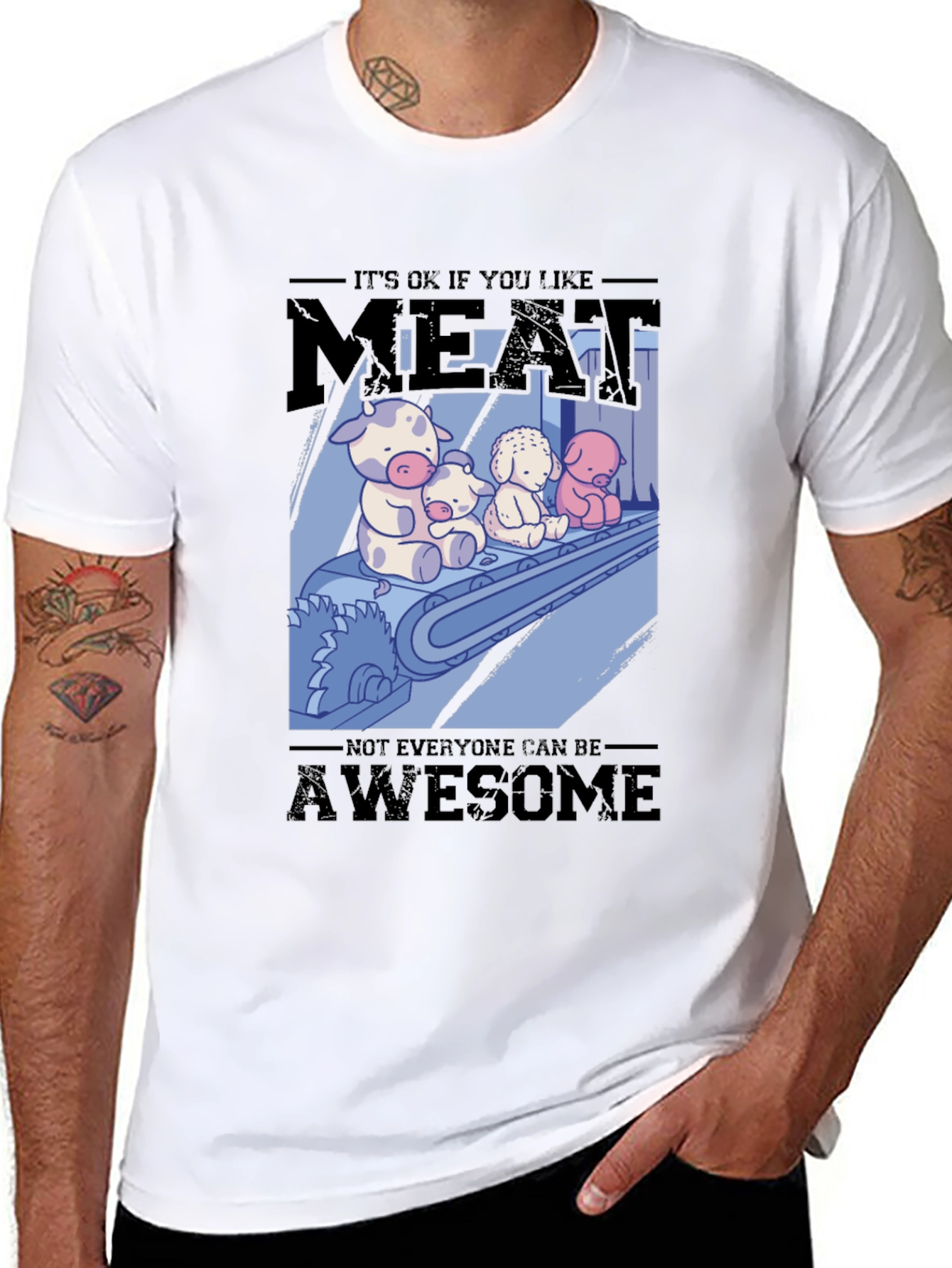 Black Meat Lover's T-Shirt: It's OK if You Like Meat! view 8