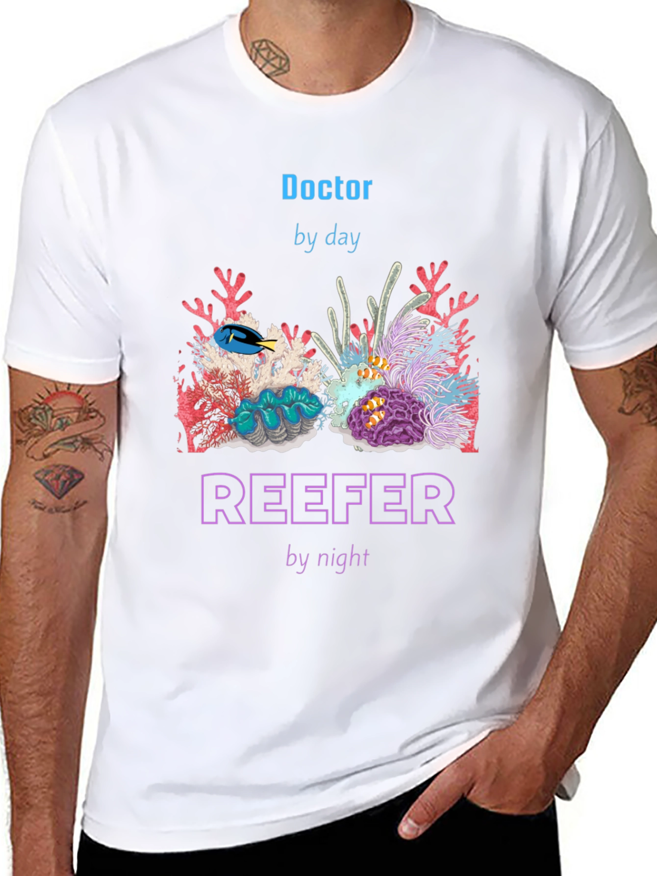 Black Doctor by Day, Reefer by Night T-Shirt view 8
