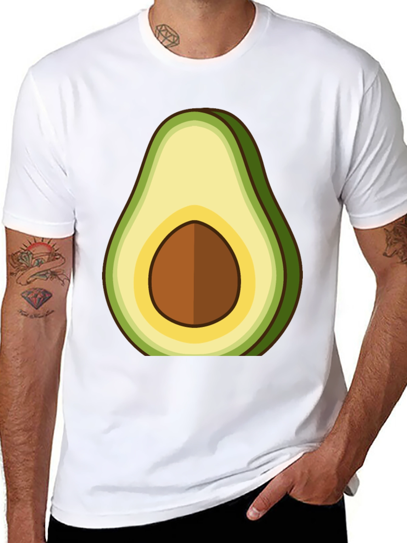 Black Avocado Graphic Tee - Fresh & Fun! view 8