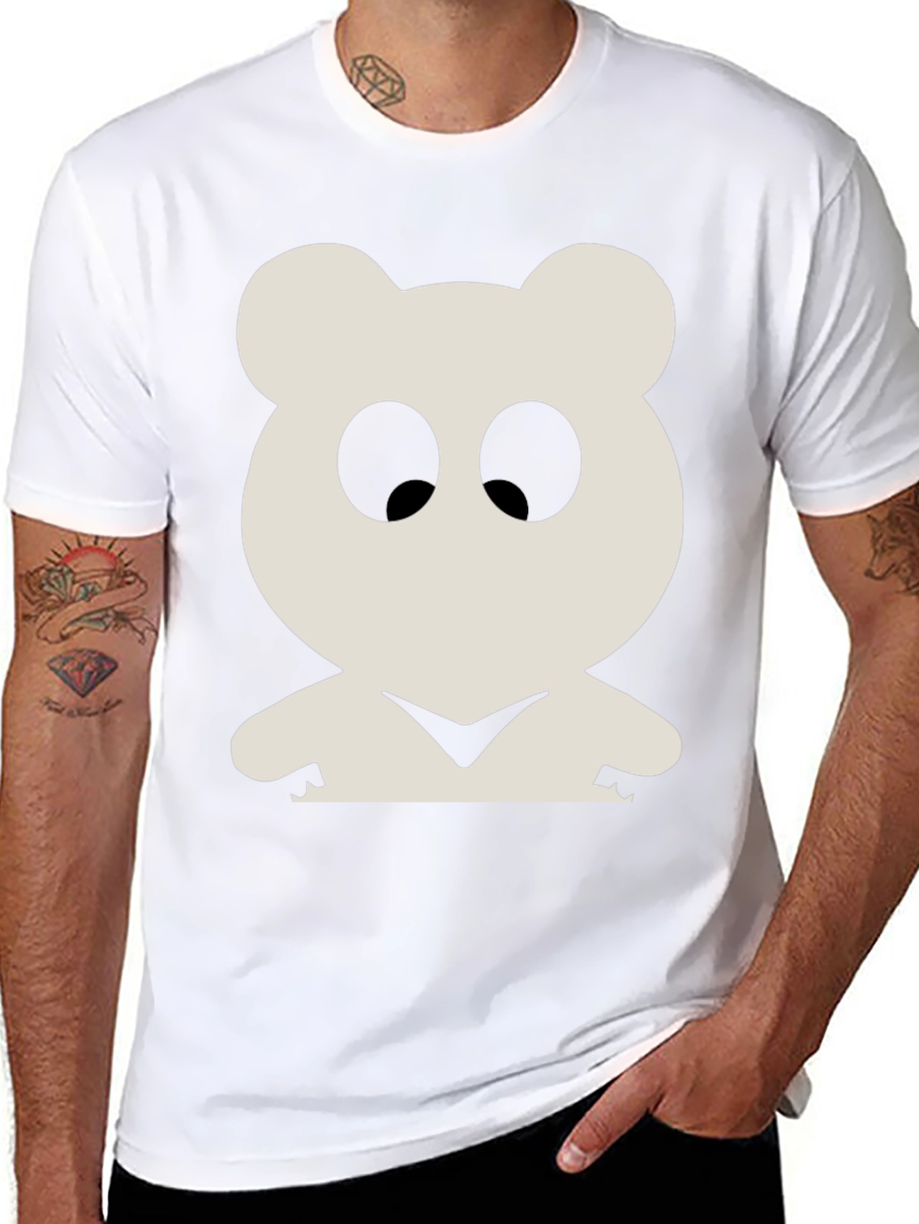 Black Bear Graphic Tee - Black Unisex T-Shirt view 8
