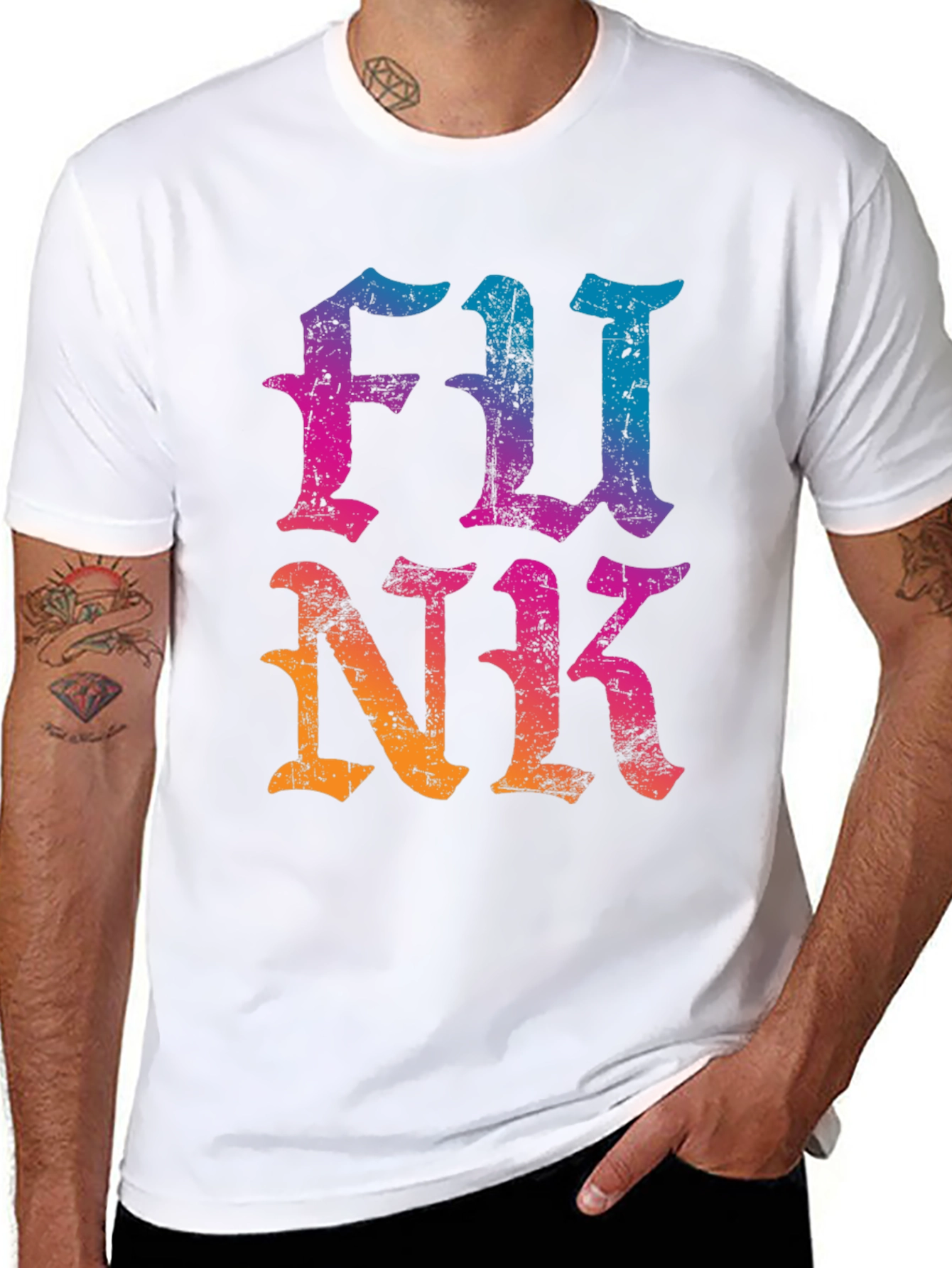 Black Retro Funk T-Shirt view 8