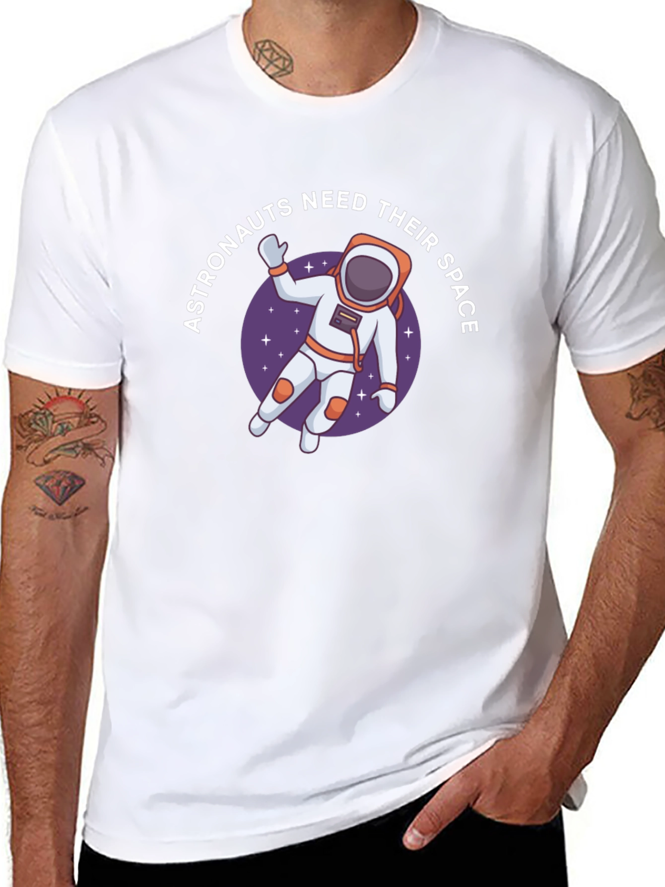 Black Astronauts Need Space T-Shirt - Unique Graphic Tee view 8