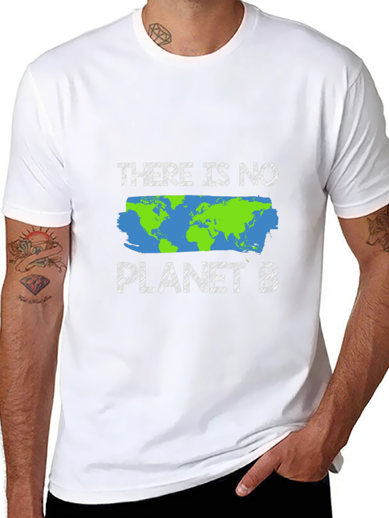 Black There Is No Planet B Graphic Tee view 8