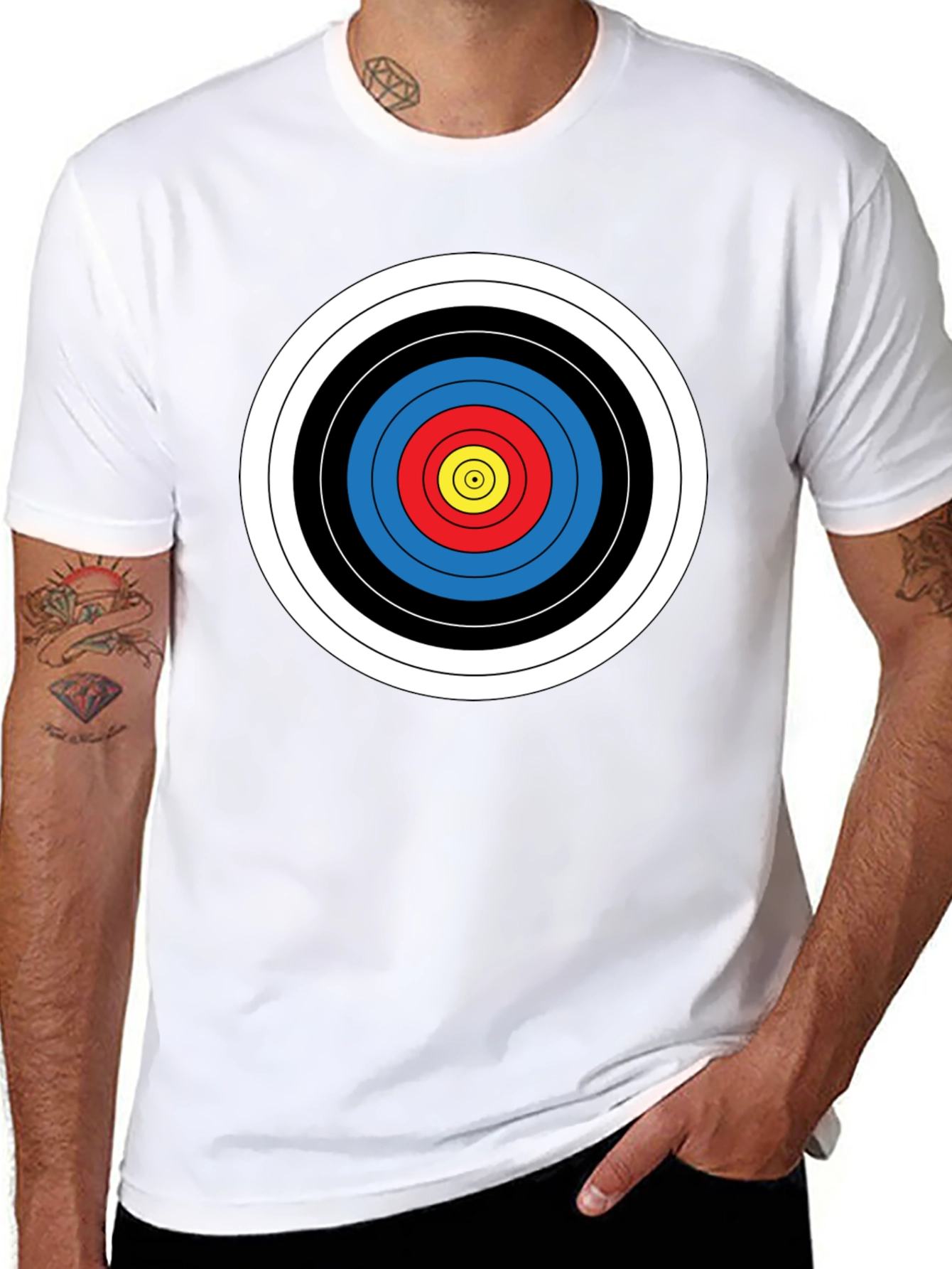 Black Target Bullseye Graphic Tee - Archer's Choice view 8