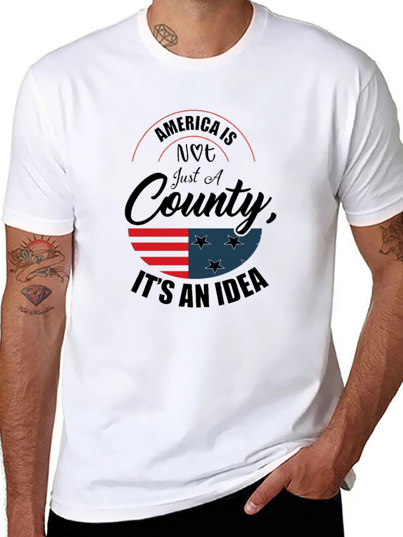 Black America is Not Just a Country Graphic Tee view 8