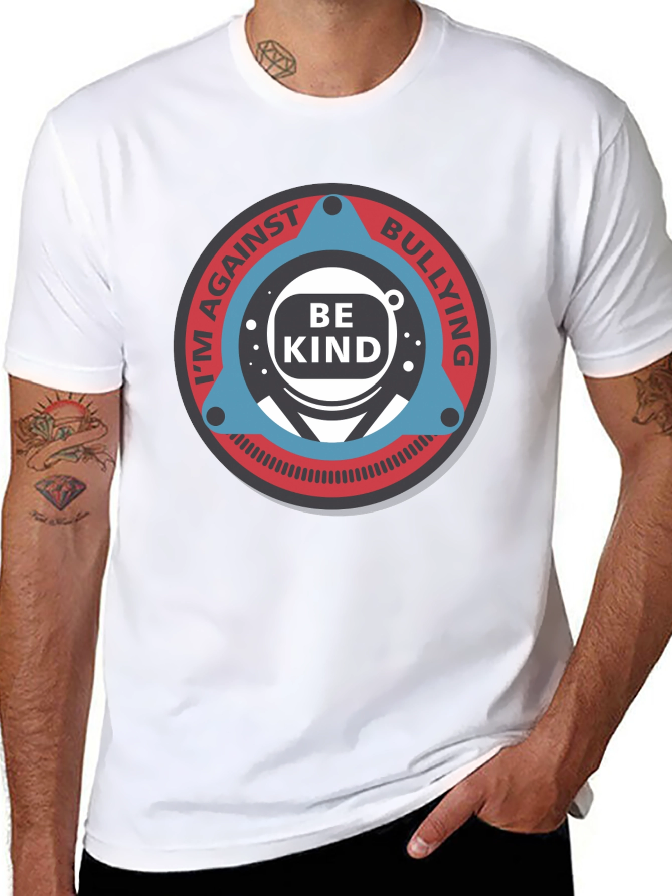 Black Be Kind Anti-Bullying Graphic Tee view 8