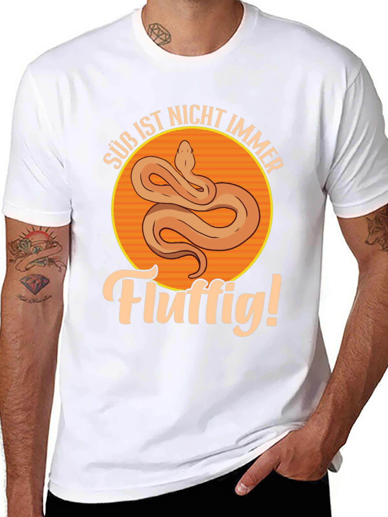 Black Cute But Deadly Snake T-Shirt view 8