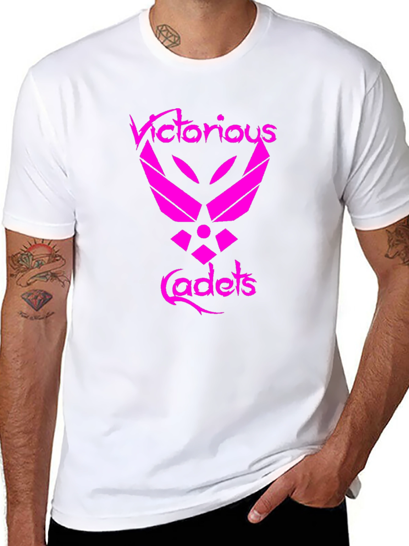 Black Victorious Cadets Black Graphic T-Shirt view 8