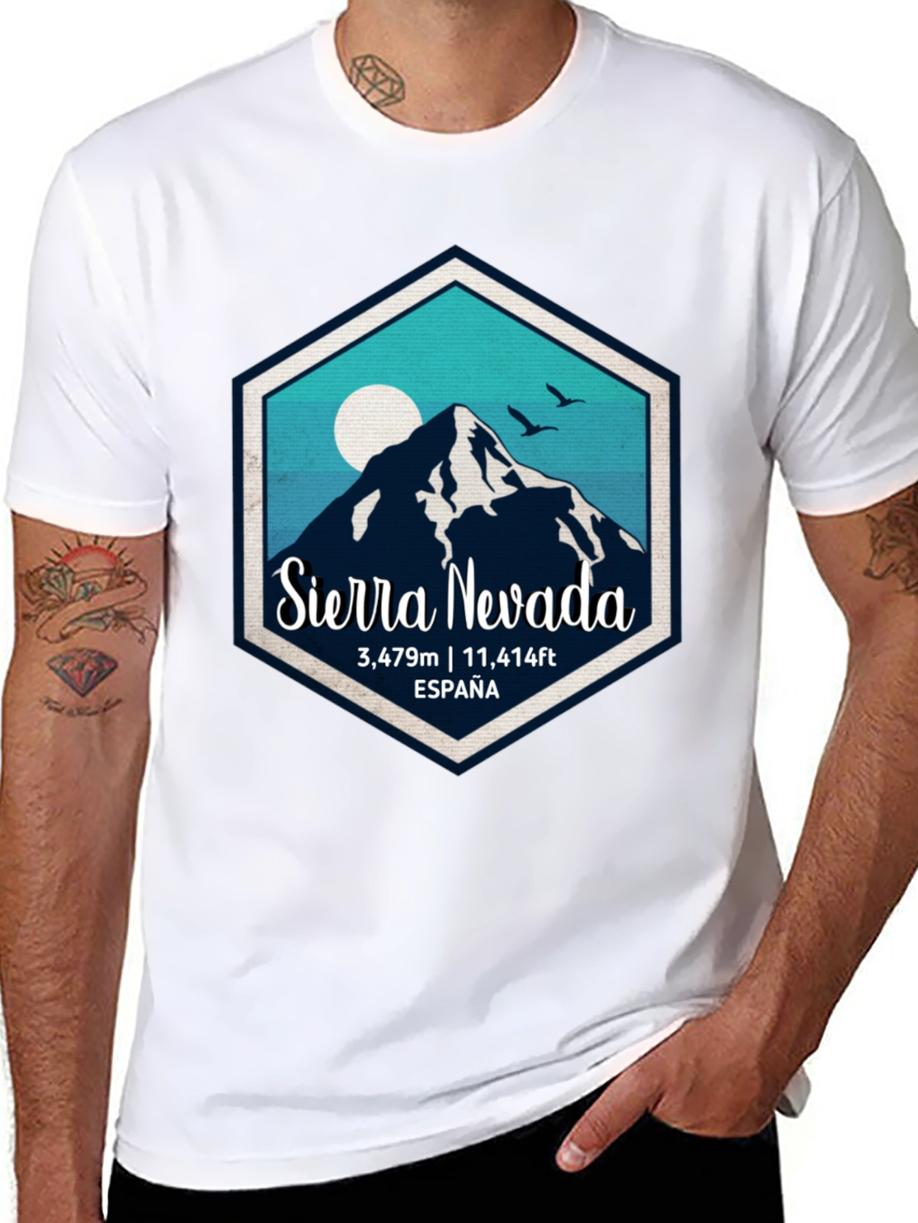Black Sierra Nevada Spain T-Shirt view 8