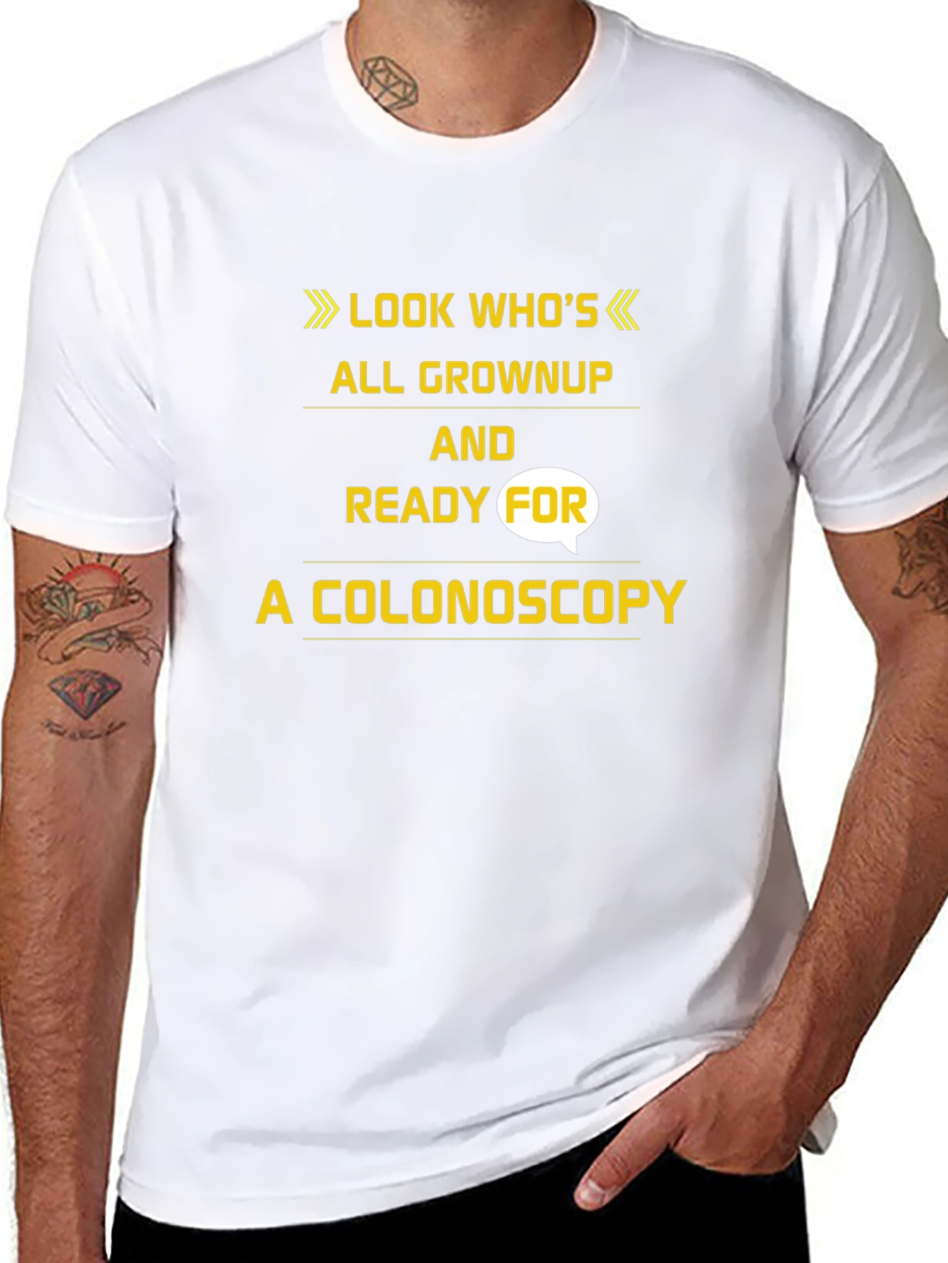Black Funny Colonoscopy T-Shirt - Look Who's All Grown Up! view 8