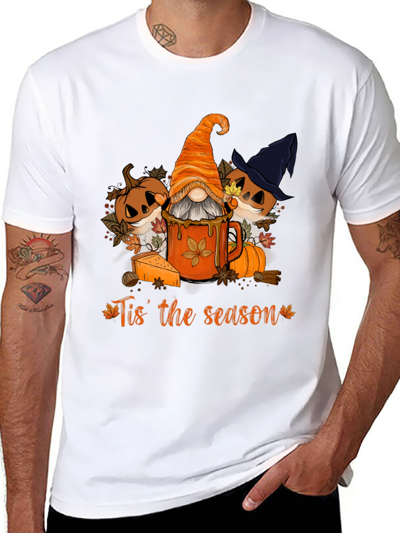 Fall Gnome 'Tis the Season Graphic Tee - 8