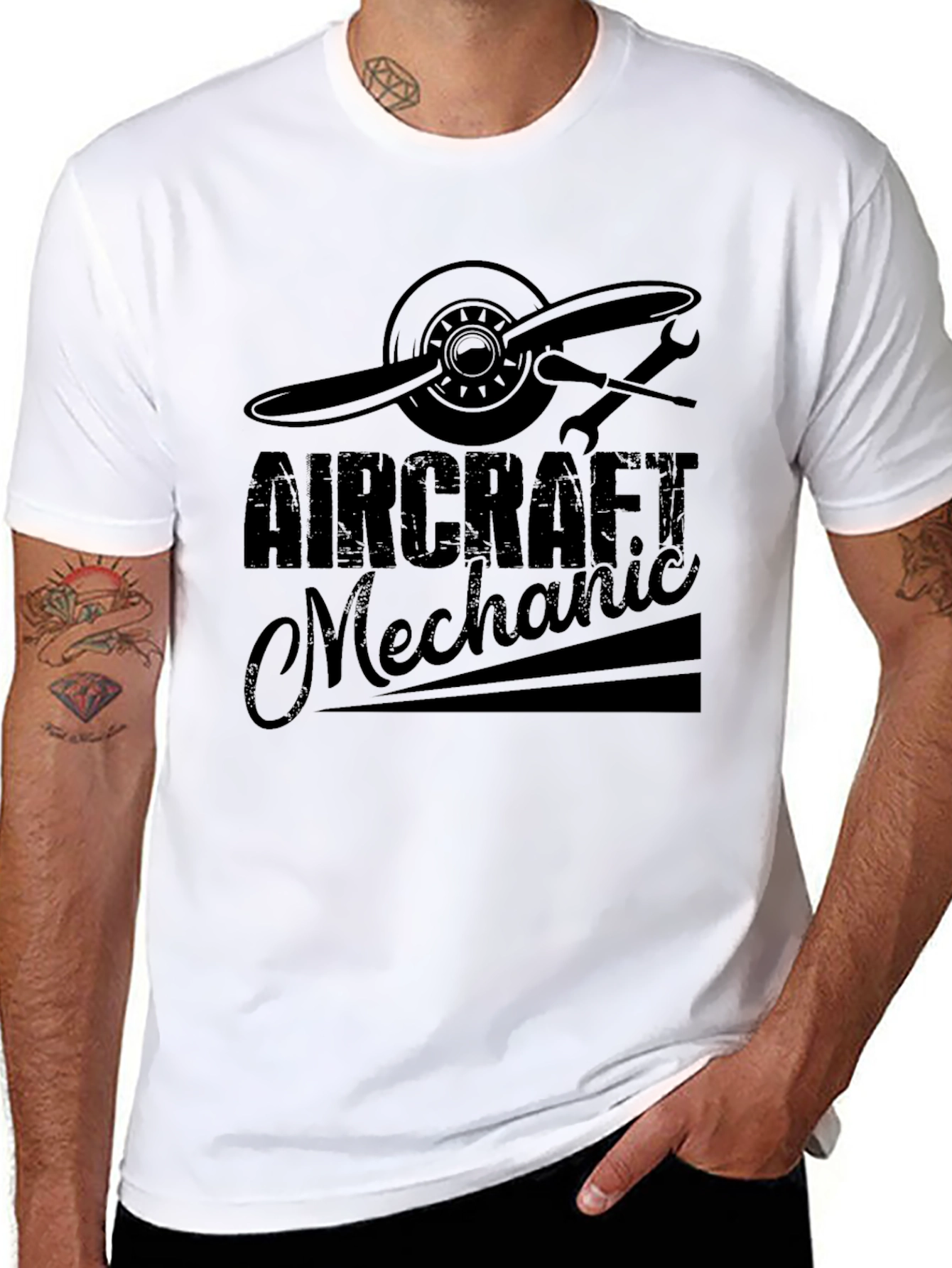 Aircraft Mechanic T-Shirt - Aviation Crew Gift - 8