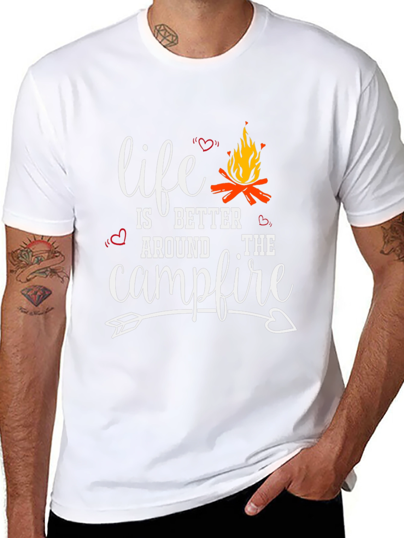 Black Life is Better Around the Campfire Graphic Tee view 8