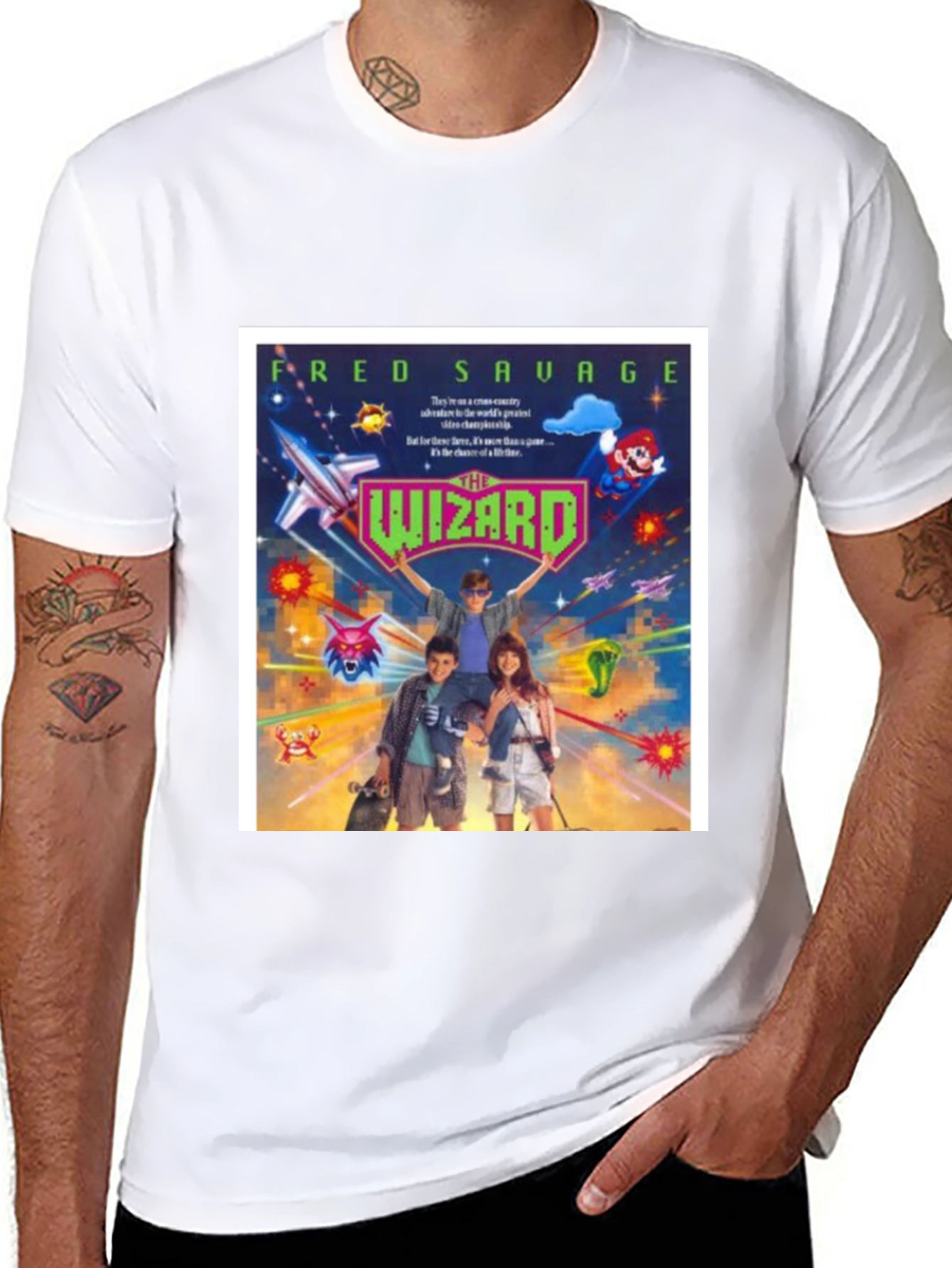 Black The Wizard Movie T-Shirt view 8