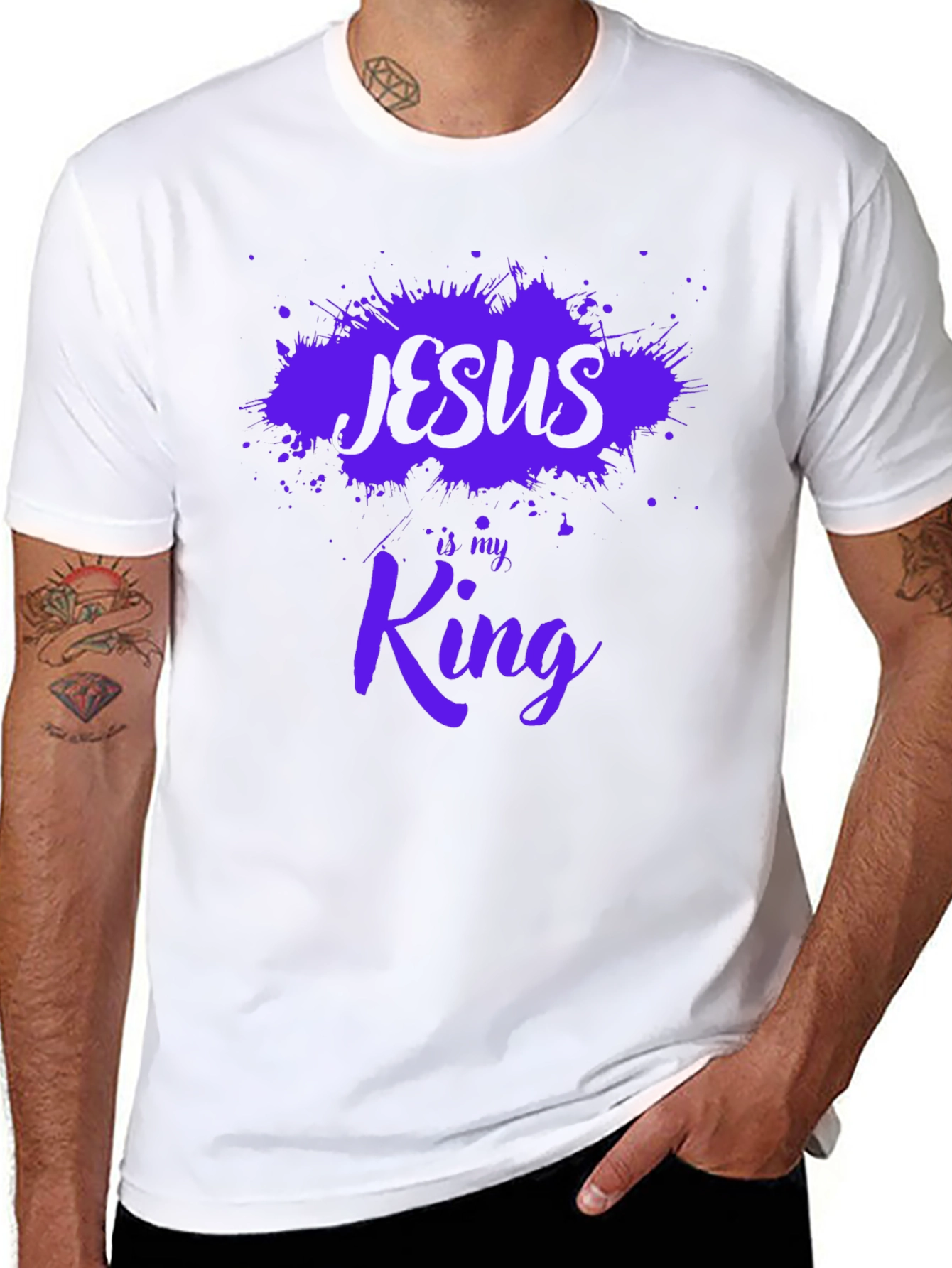 Black Jesus is my King T-Shirt view 8