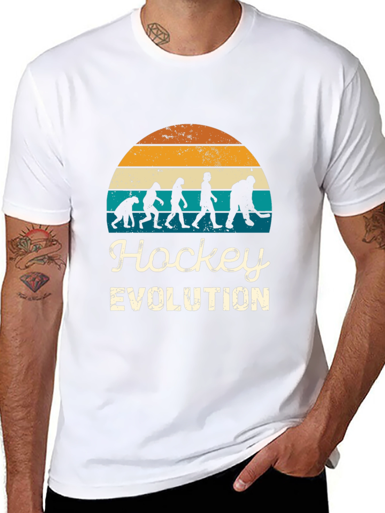 Black Hockey Evolution T-Shirt view 8