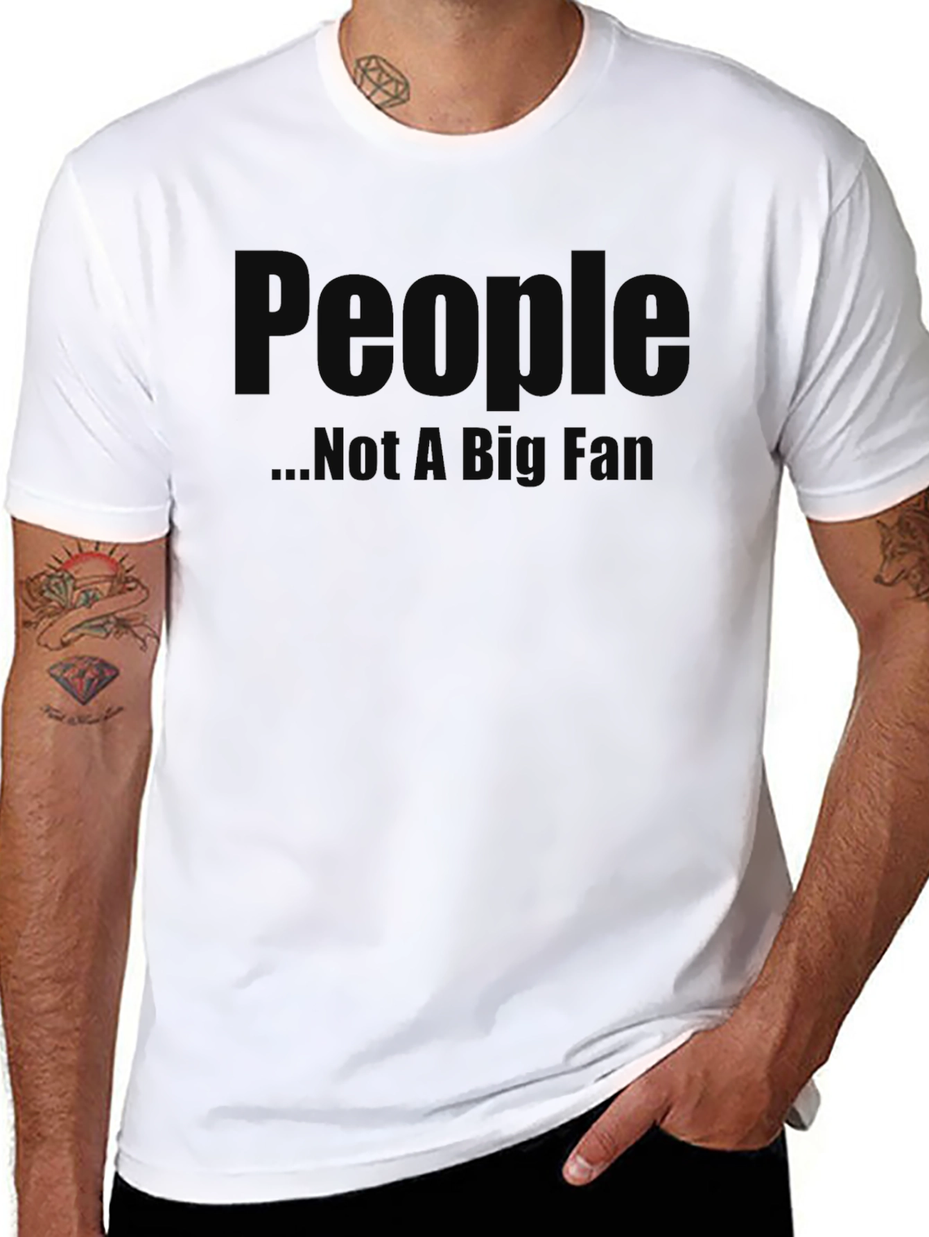 Black People... Not a Big Fan Graphic T-Shirt view 8