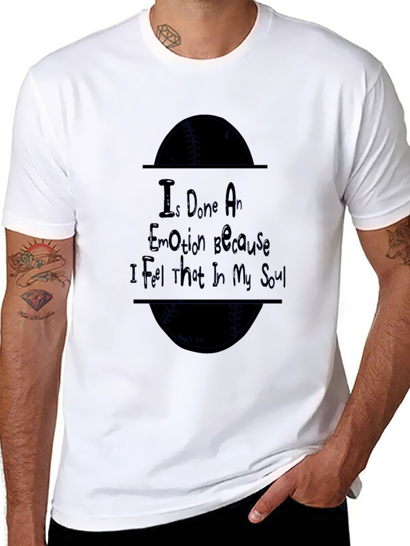 Black I Done An Emotion Graphic Tee view 8