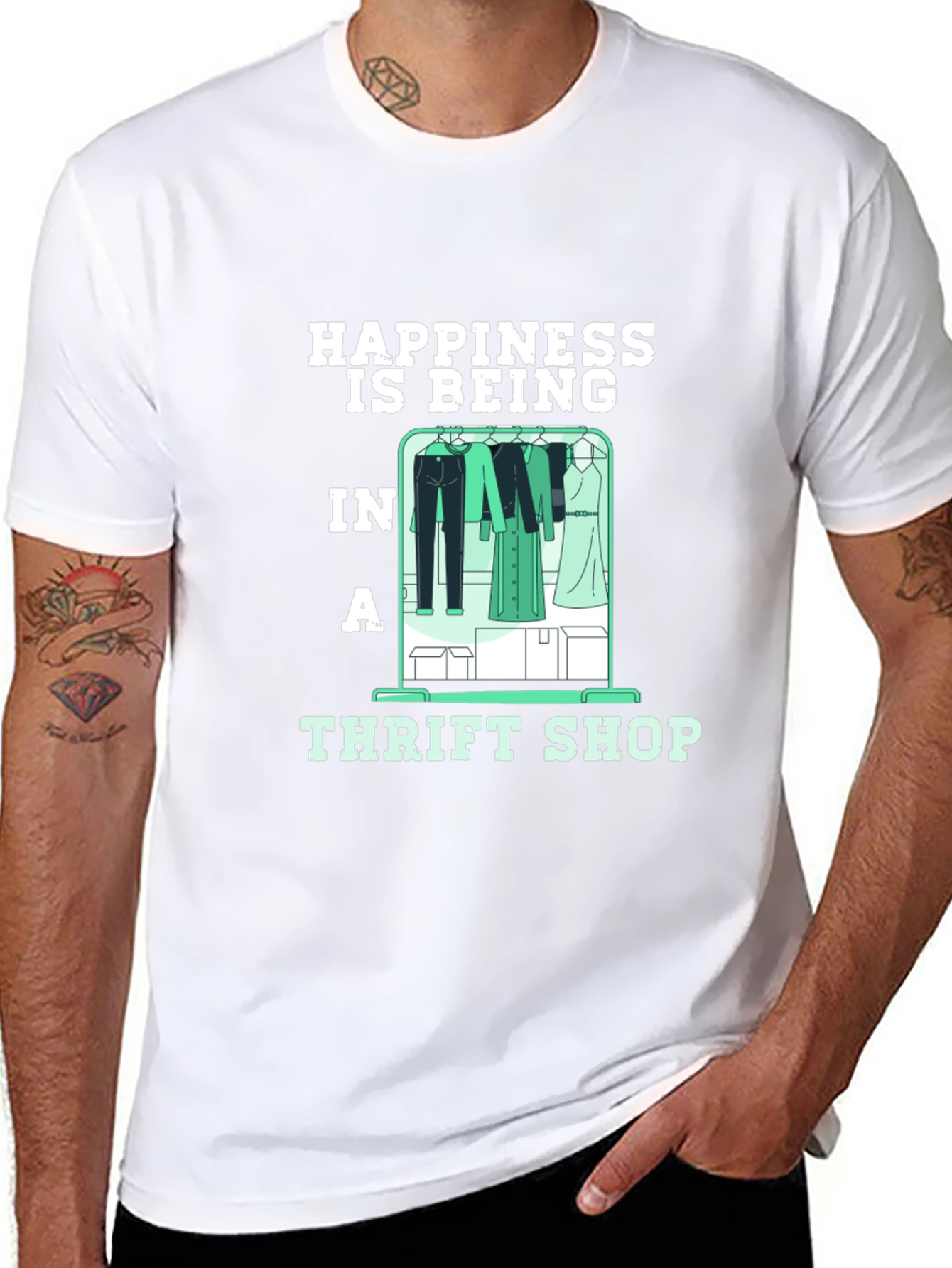 Happiness Thrift Shop Graphic Tee - 8