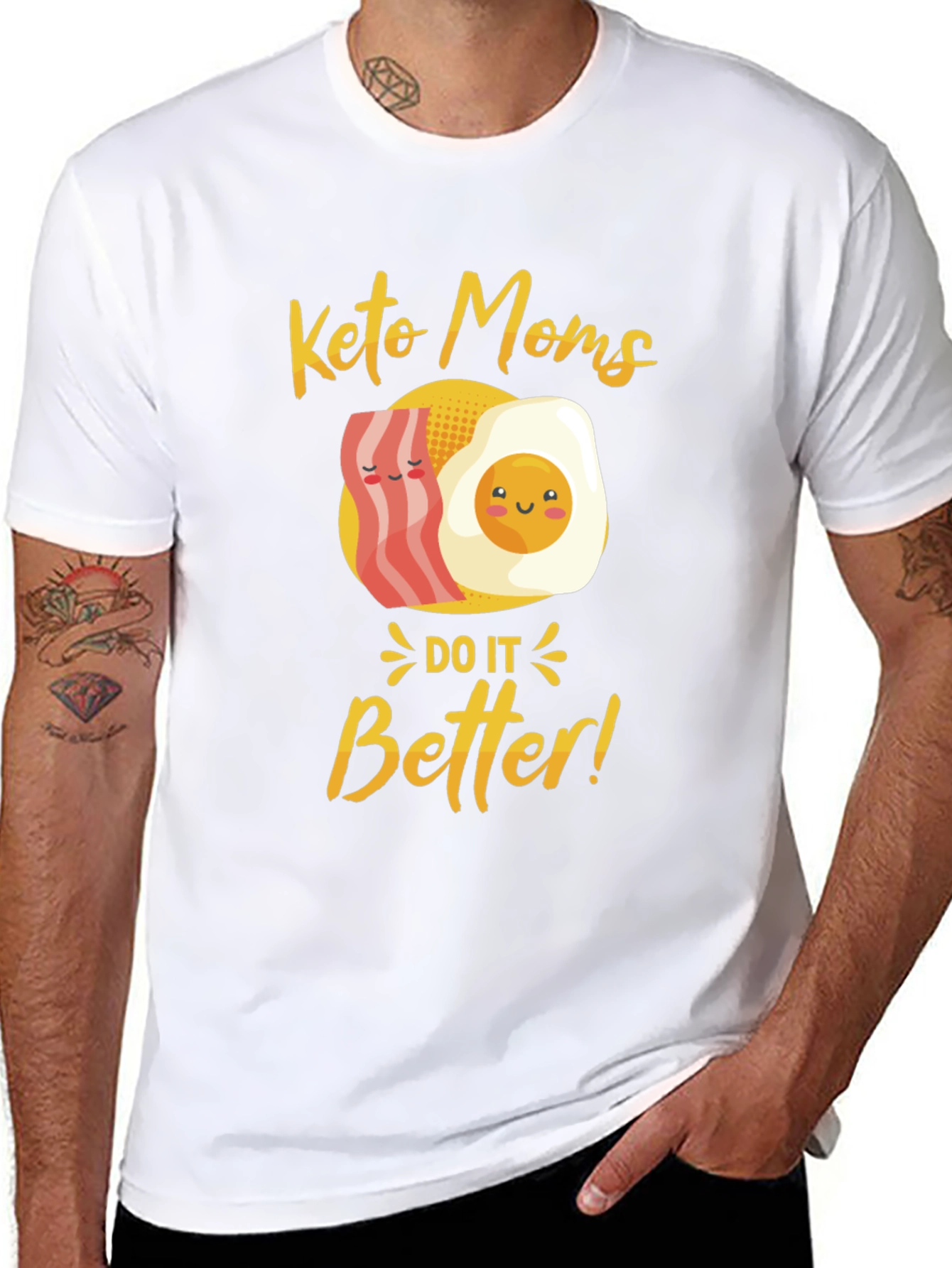 Black Keto Moms Do It Better T-Shirt view 8