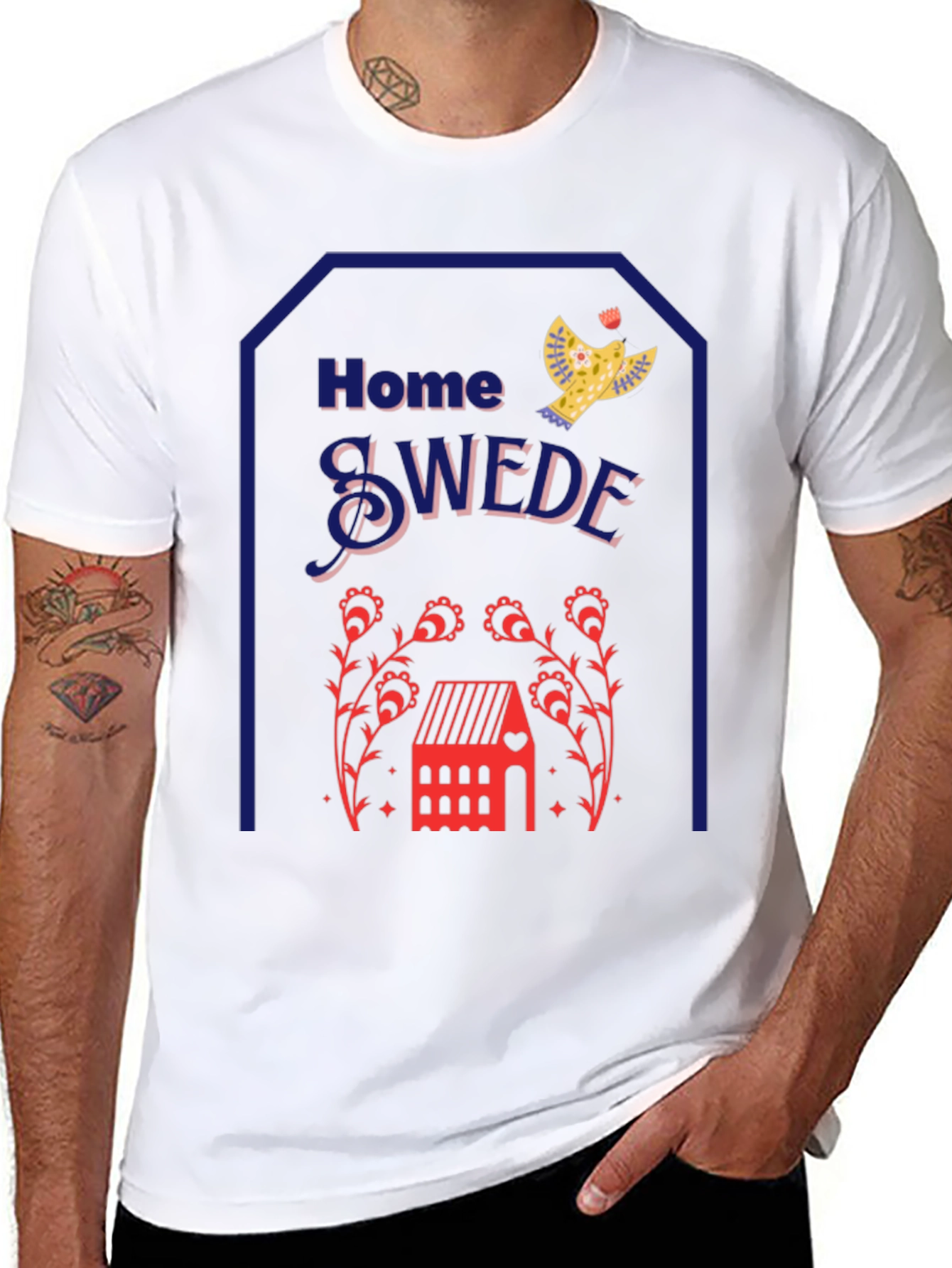 Black Home Swede Graphic T-Shirt view 8