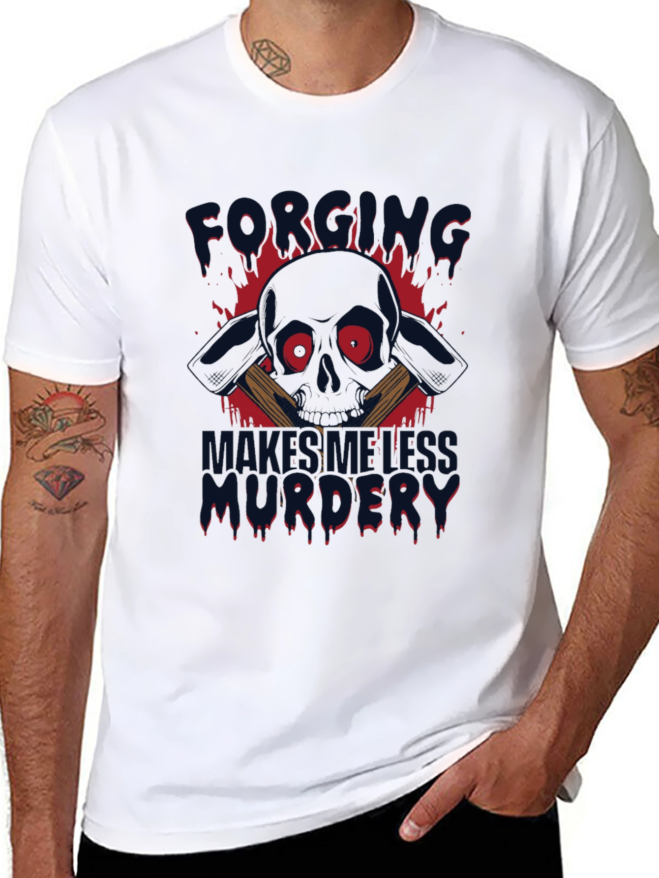 Black Forging Minds Sleeveless Murder T-Shirt view 8