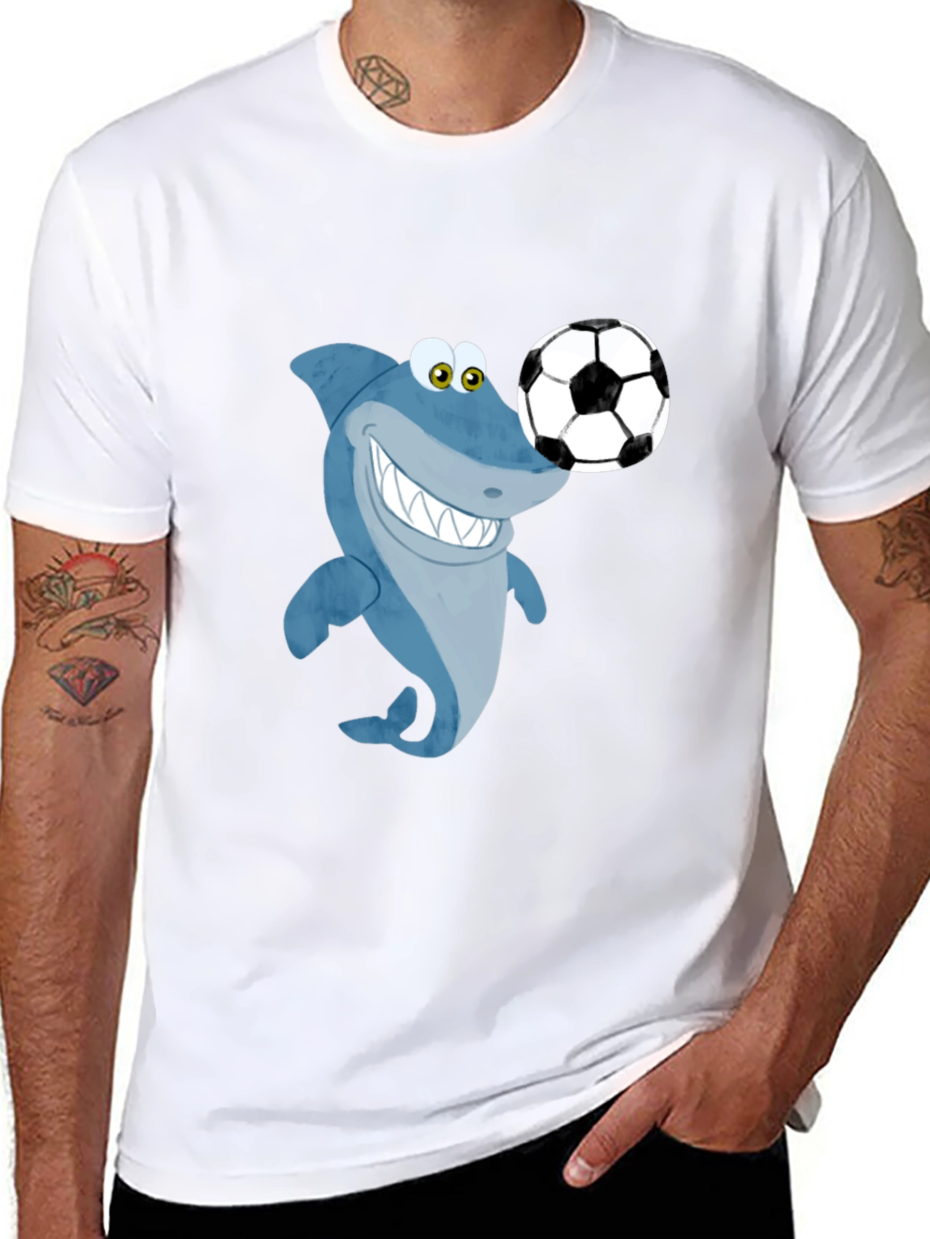 Black Shark Soccer T-Shirt view 8