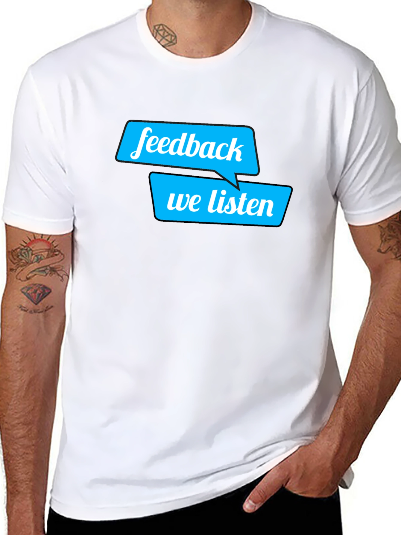 Feedback We Listen T-Shirt - Soft Cotton Tee - 8