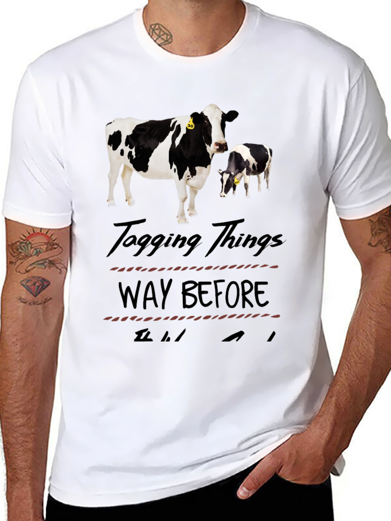 Black Cow Tagging T-Shirt - Way Before view 8