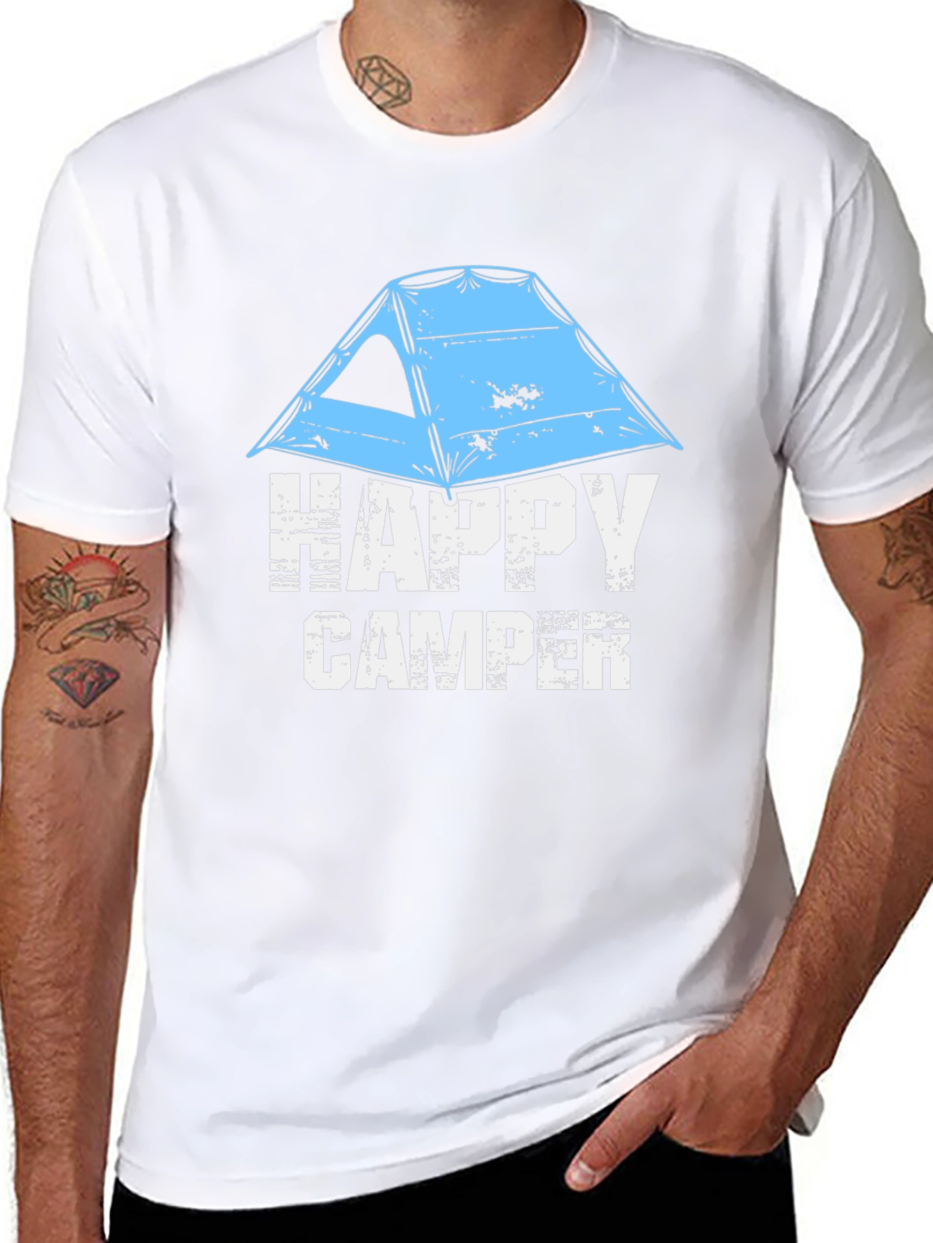 Black Happy Camper T-Shirt - Adventure Ready view 8