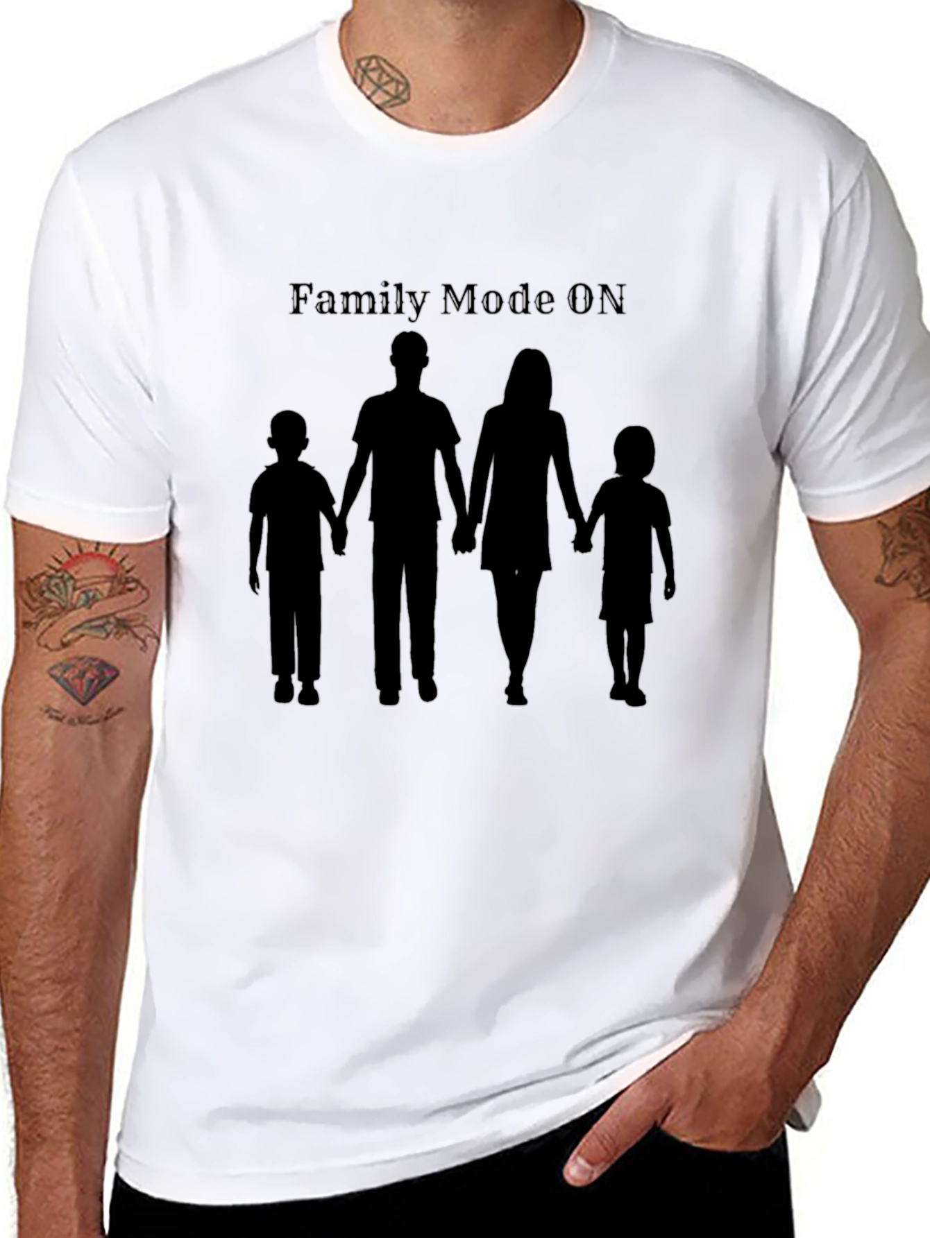 Black Family Mode ON T-Shirt view 8