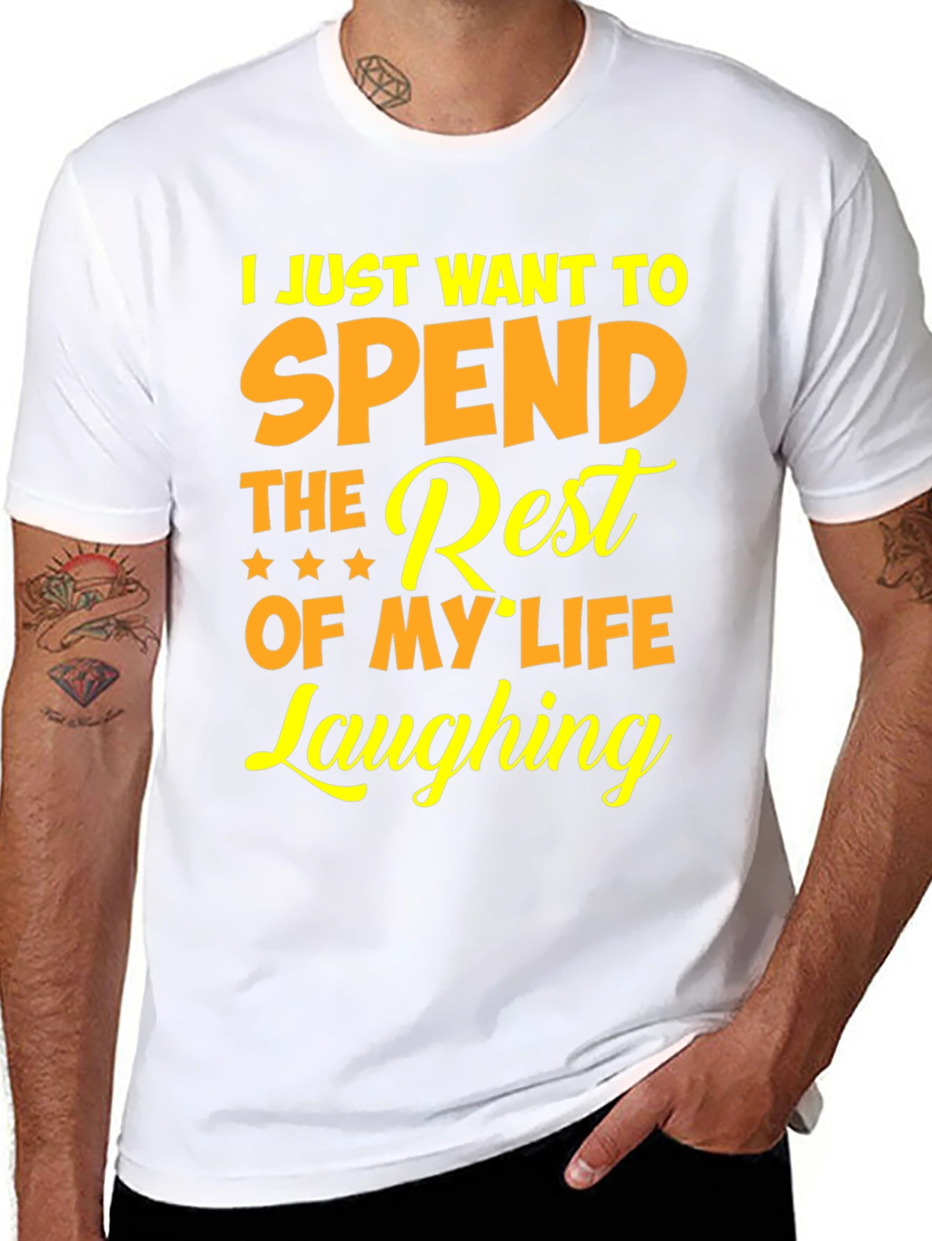 Black Laughing Rest of My Life Graphic Tee view 8