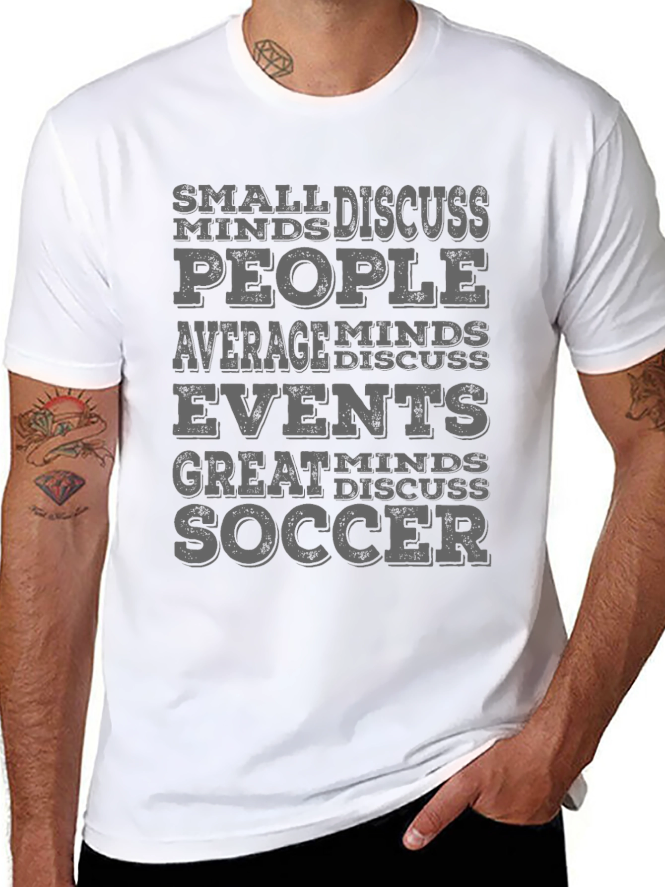 Black Soccer Minds T-Shirt | Discuss Soccer Tee view 8