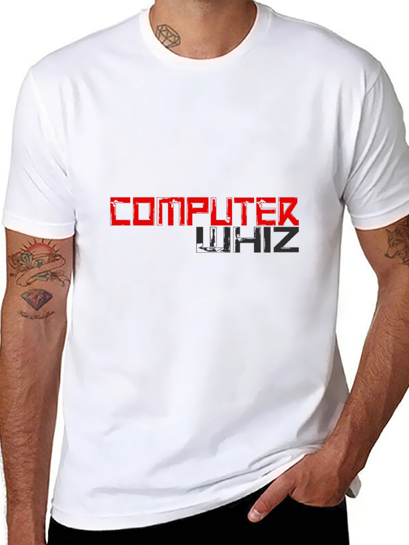 Black Computer Whiz Graphic T-Shirt - Cool & Comfortable view 8