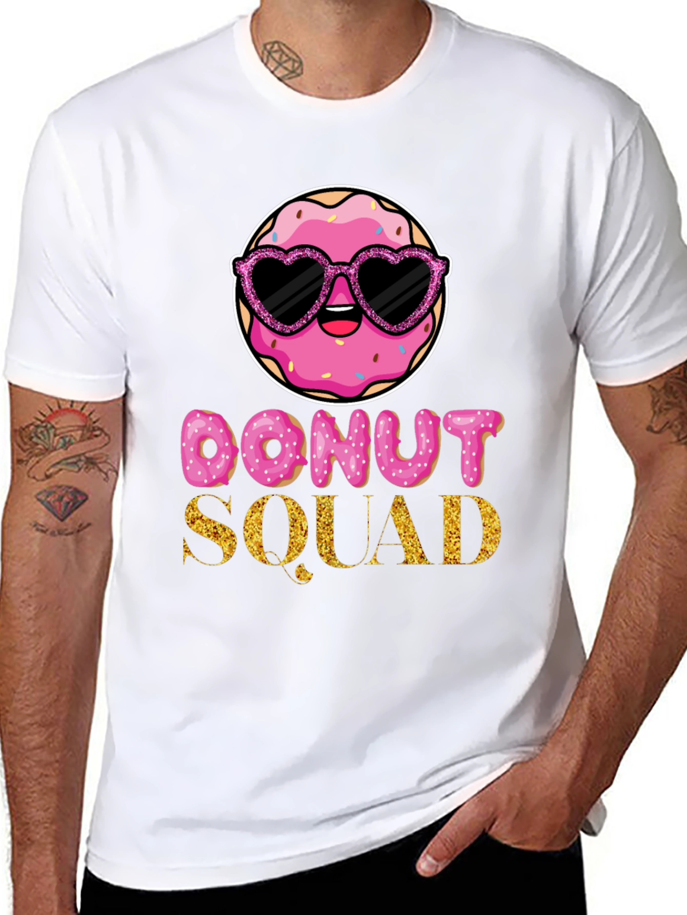 Black Donut Squad Graphic Tee view 8