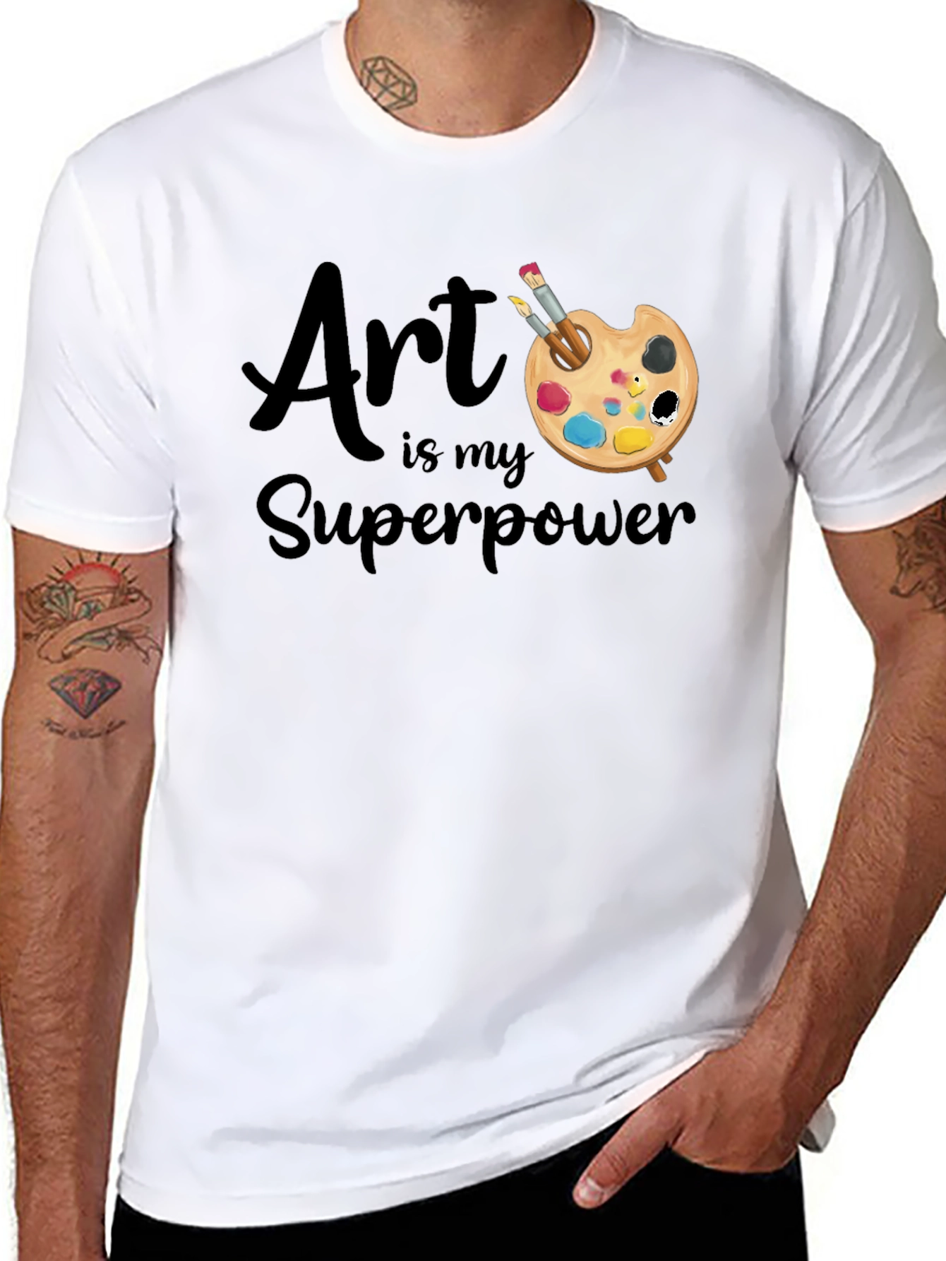 Black Art is My Superpower Graphic Tee view 8