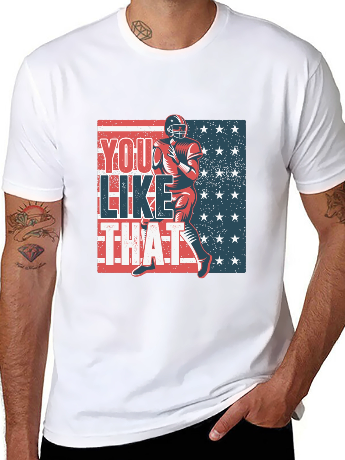 Black You Like That Football T-Shirt view 8