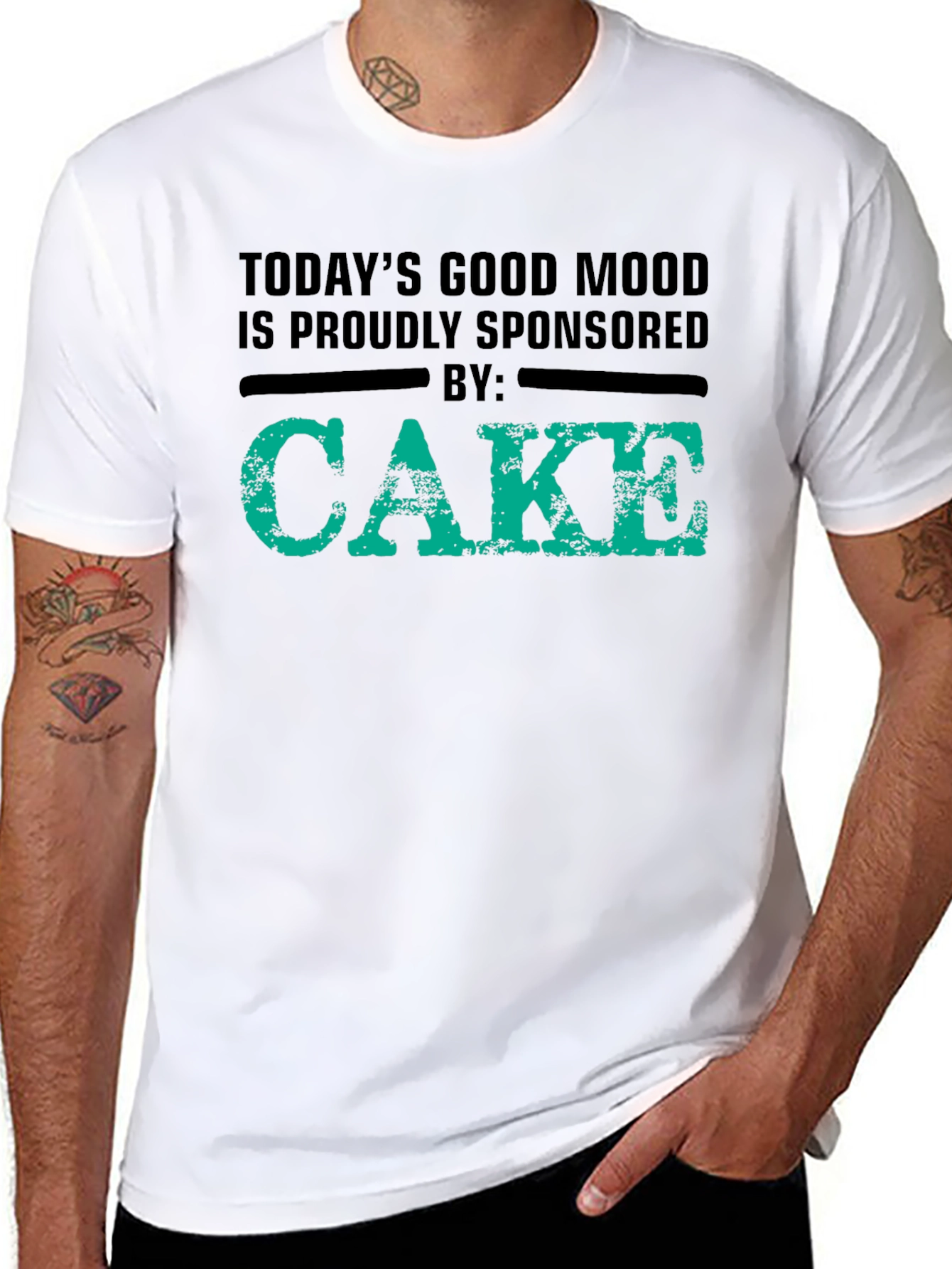 Black Cake Sponsored Mood T-Shirt view 8