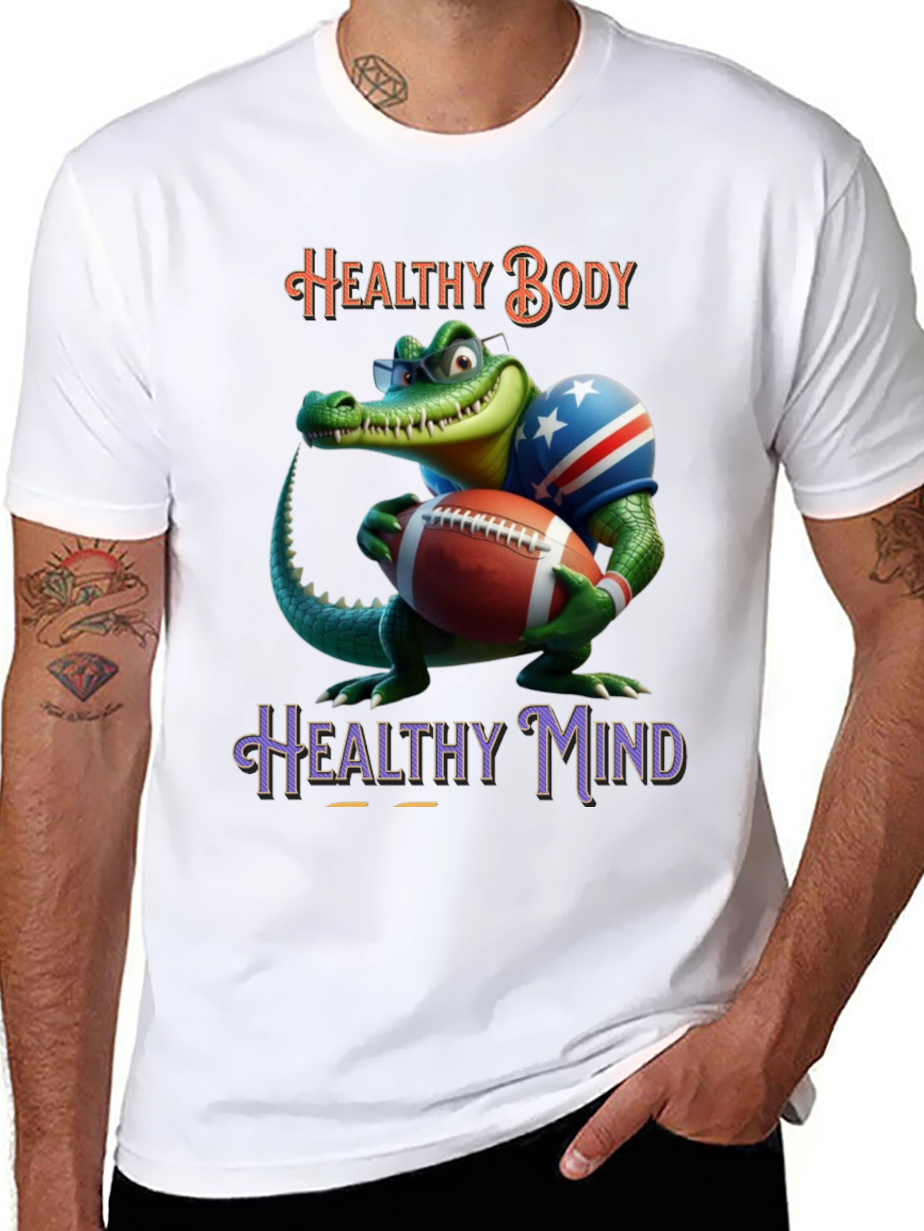 Healthy Body, Healthy Mind Gator Tee - 8