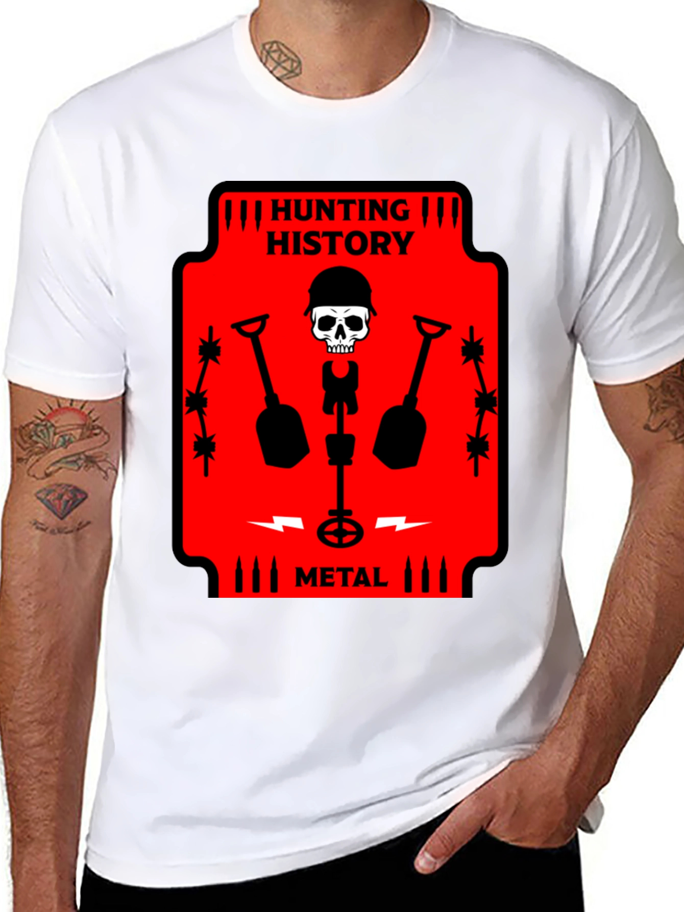 Hunting History Metal Detector T-Shirt - 8