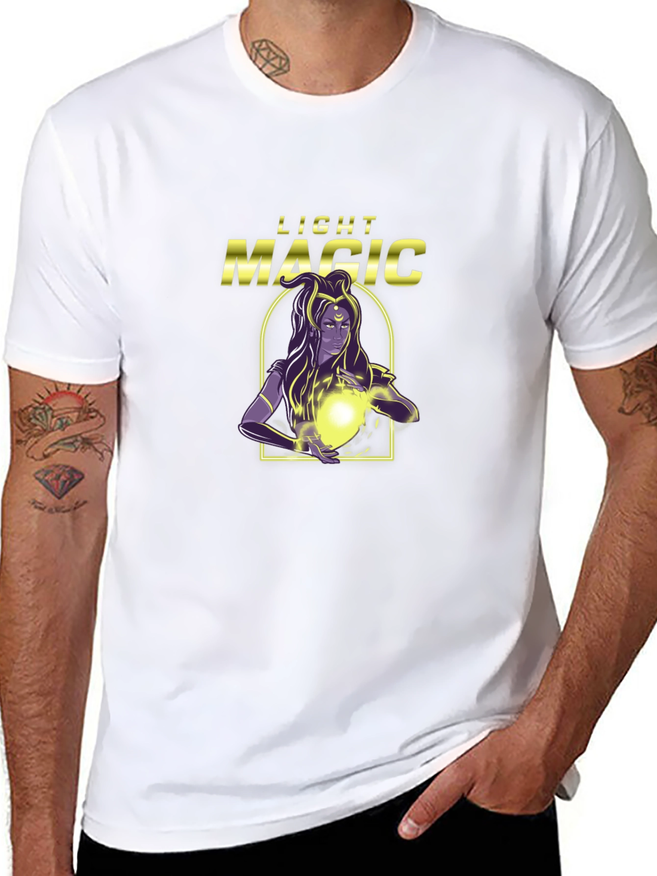 Black Light Magic Graphic T-Shirt view 8