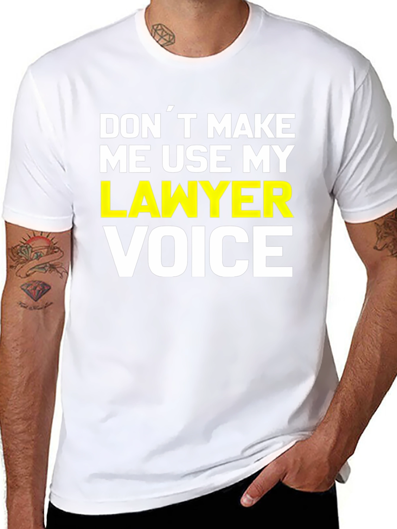 Black Lawyer Voice Graphic Novelty T-Shirt view 8