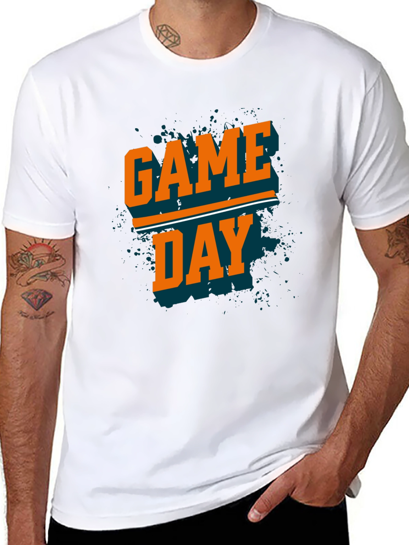 Black Game Day T-Shirt - Black view 8