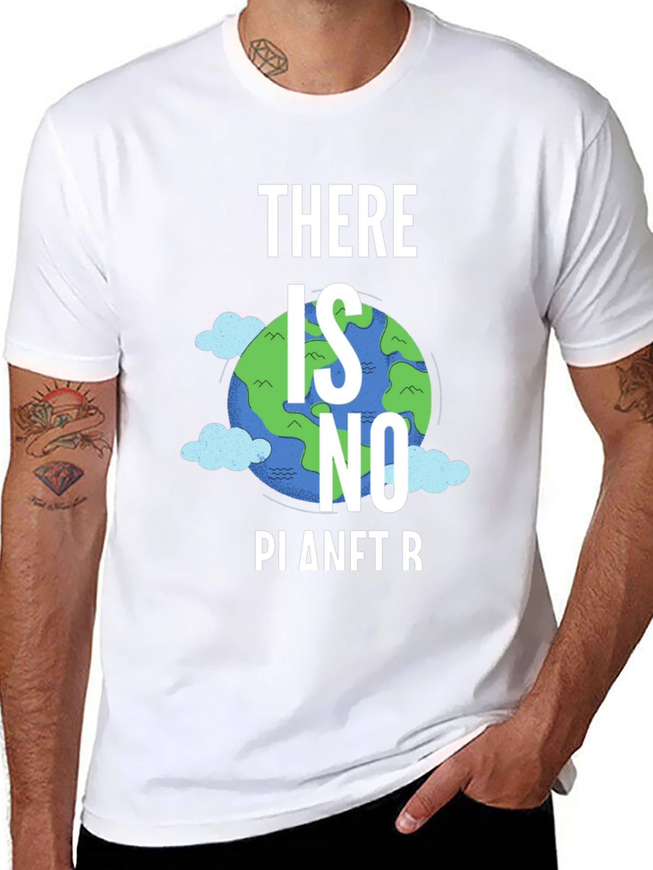 Black There Is No Planet B Graphic Tee view 8