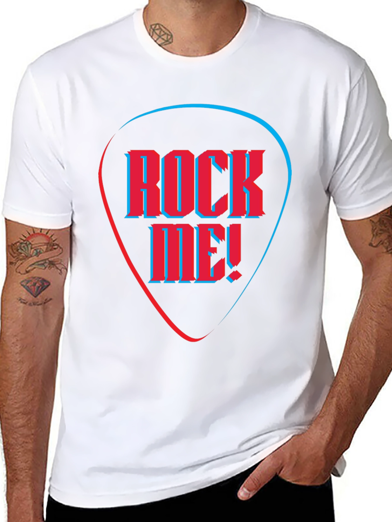 Black Rock Me Graphic Tee - Stylish Musician T-Shirt view 8