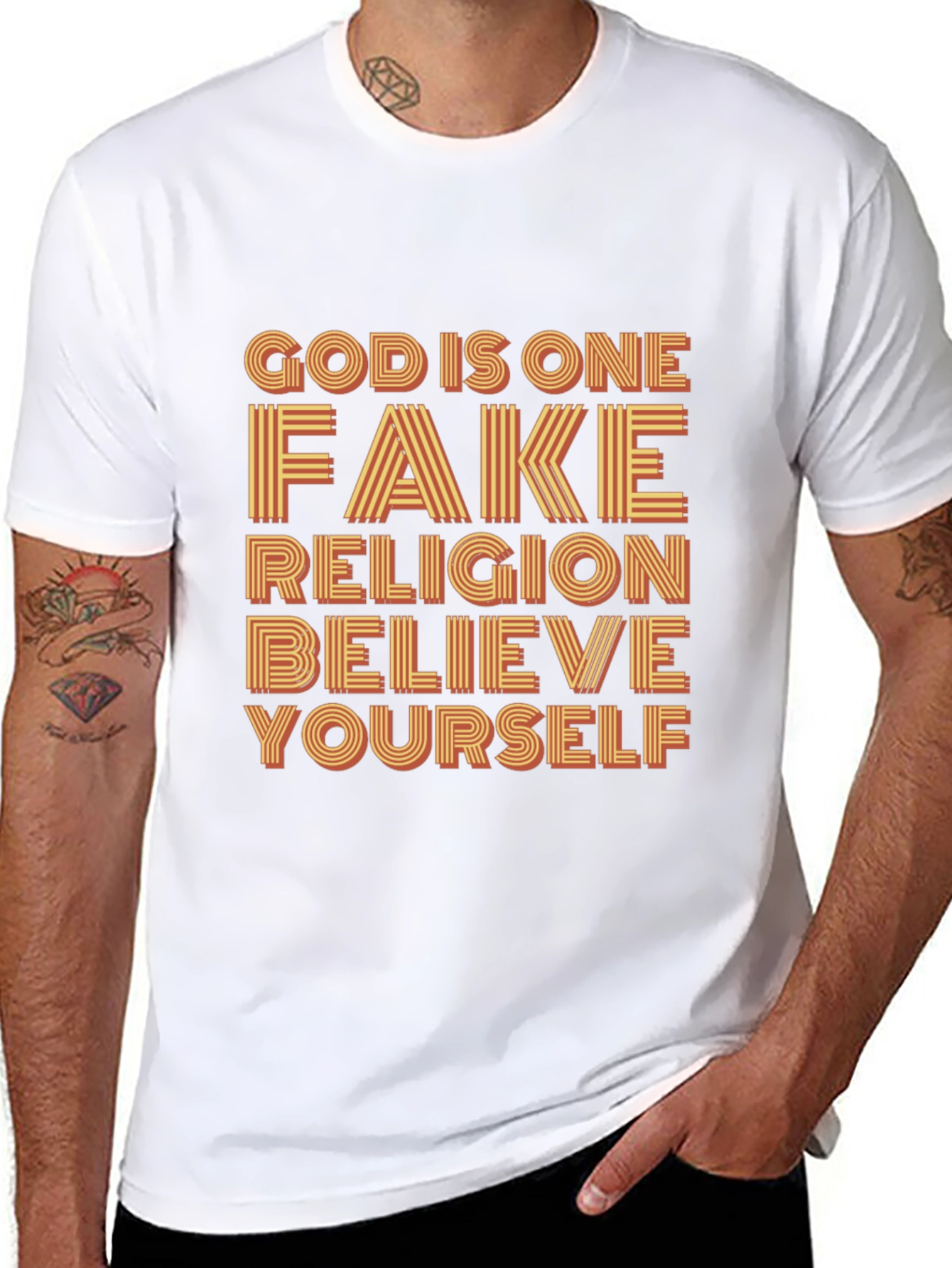 Black God is One T-Shirt Believe Yourself Tee view 8